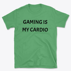 Gaming Is My Cardio Basic T-Shirt - Gamer Workout Graphic Tee