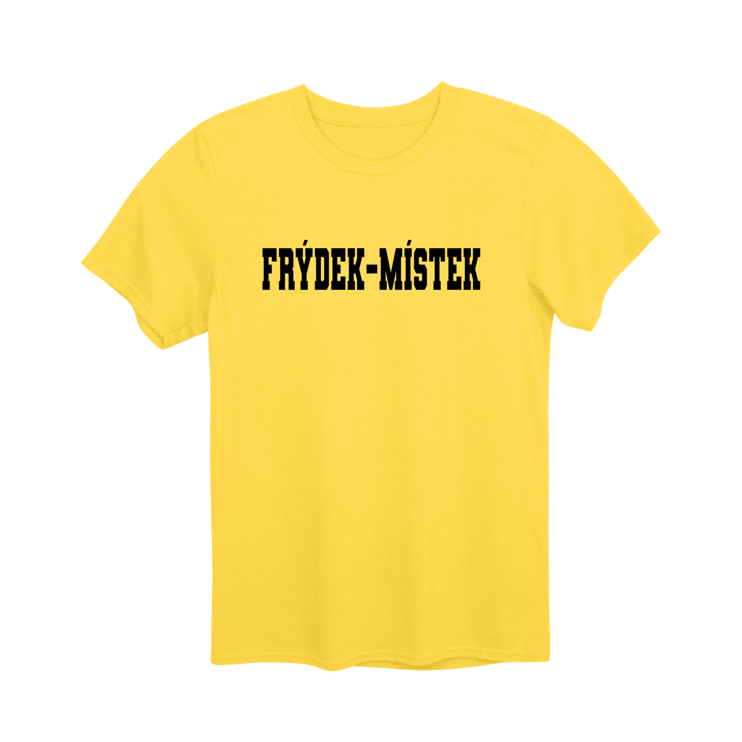 Frýdek-Místek město, černé klasická linie unisex tričko | PandaTees