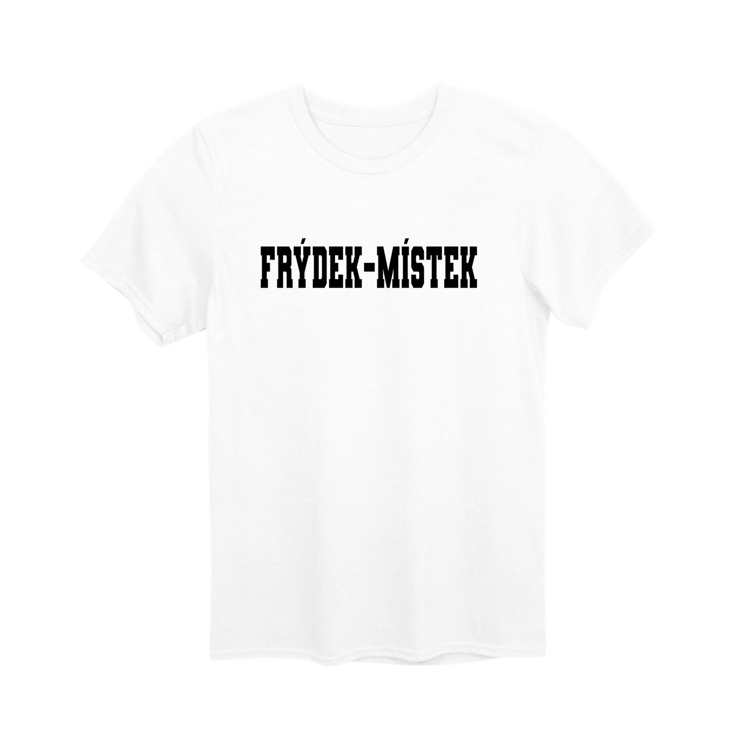 Frýdek-Místek město, černé klasická linie unisex tričko | PandaTees