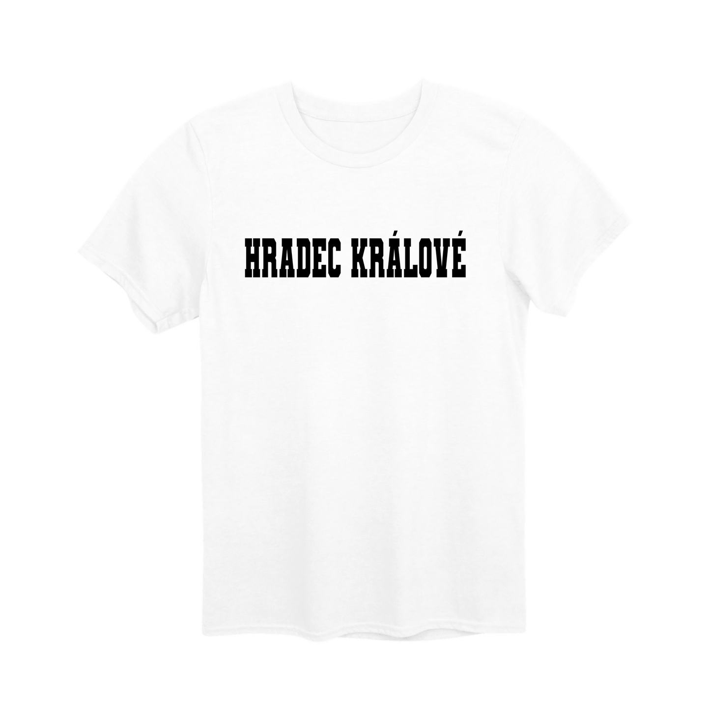 Hradec Králové město, černé klasická linie unisex tričko | PandaTees