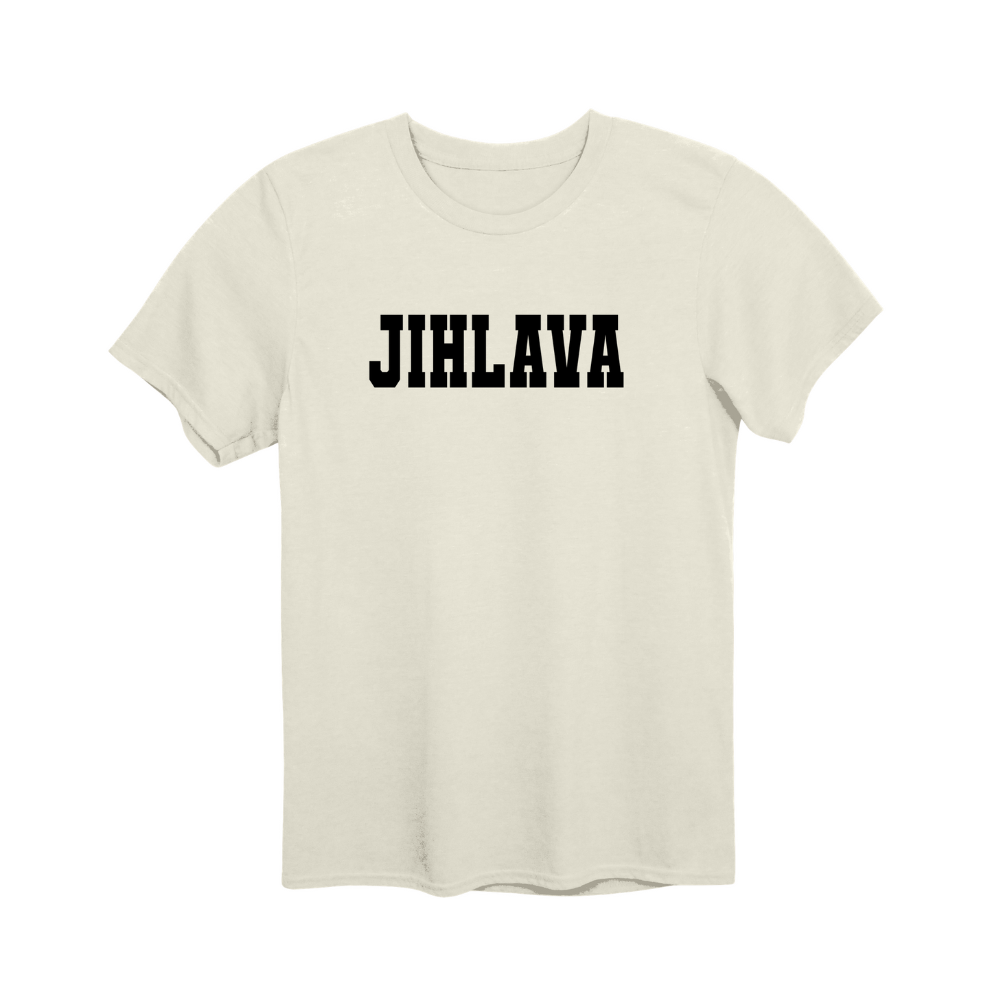 Jihlava město, černé klasická linie unisex tričko | PandaTees