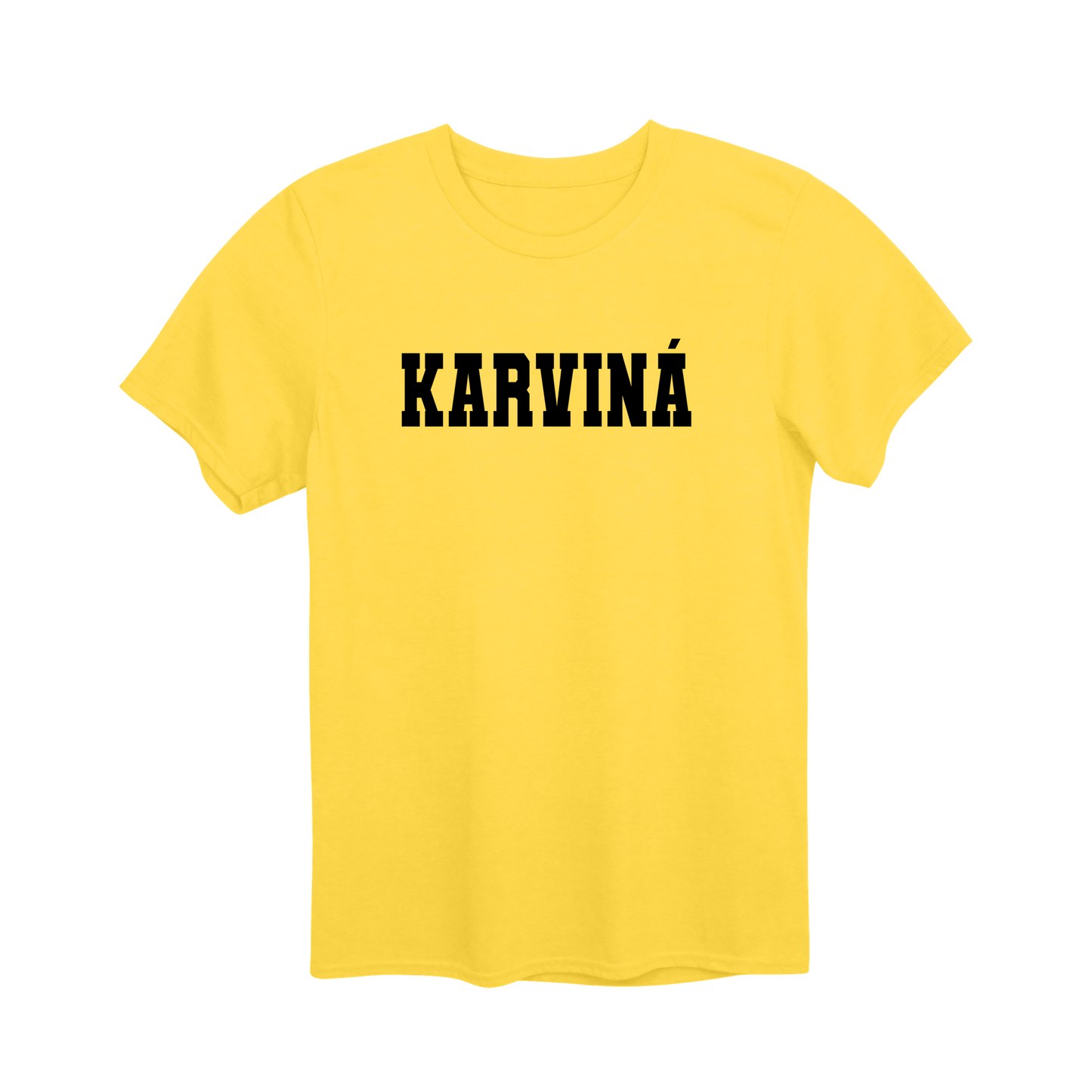 Karviná město, černé klasická linie unisex tričko | PandaTees