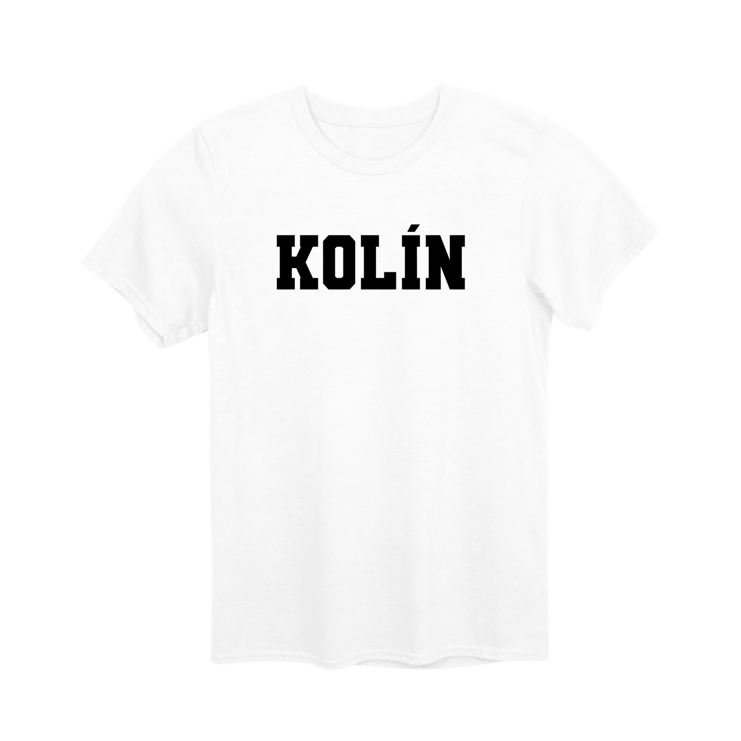 Kolín město, černé klasická linie unisex tričko | PandaTees