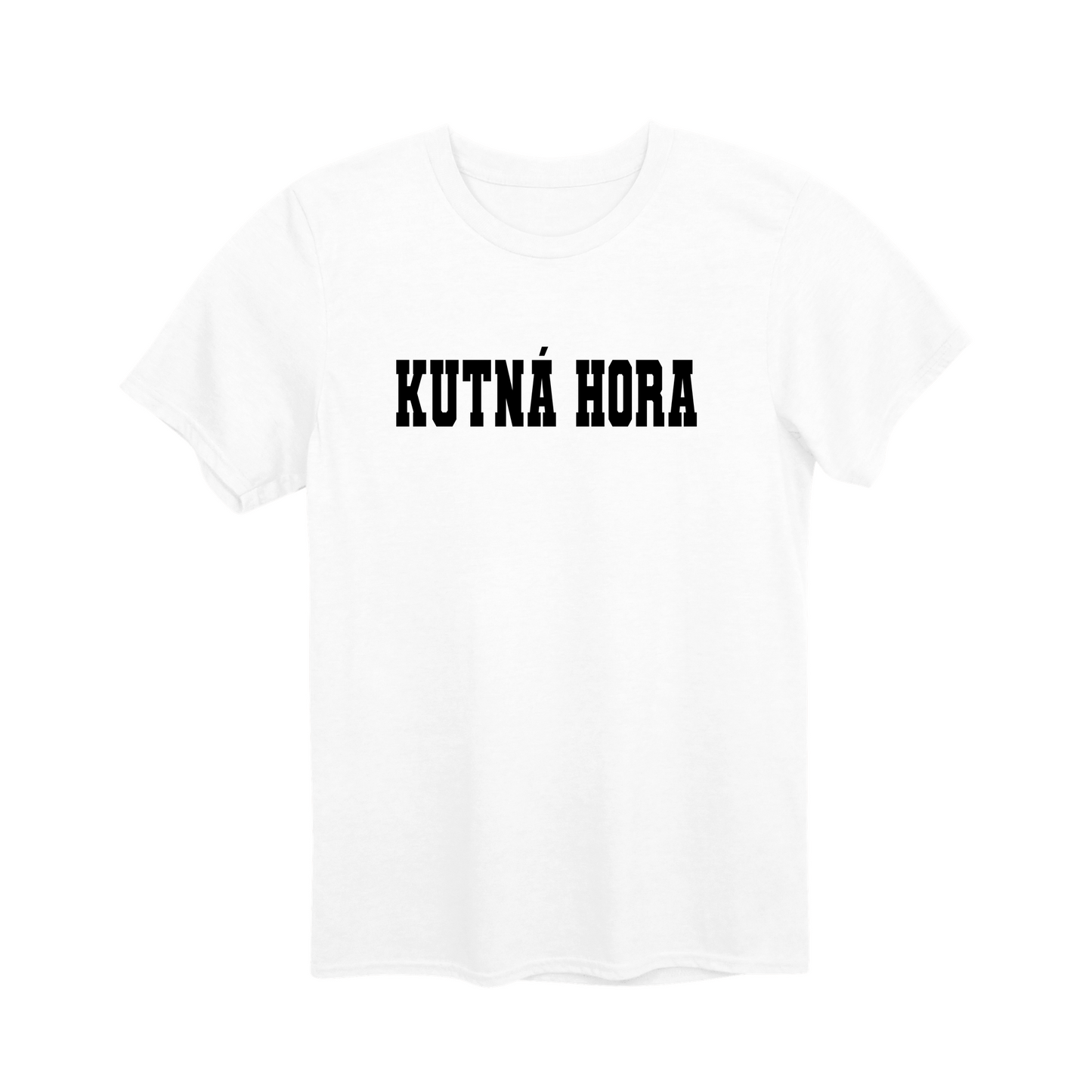 Kutná Hora město, černé klasická linie unisex tričko | PandaTees