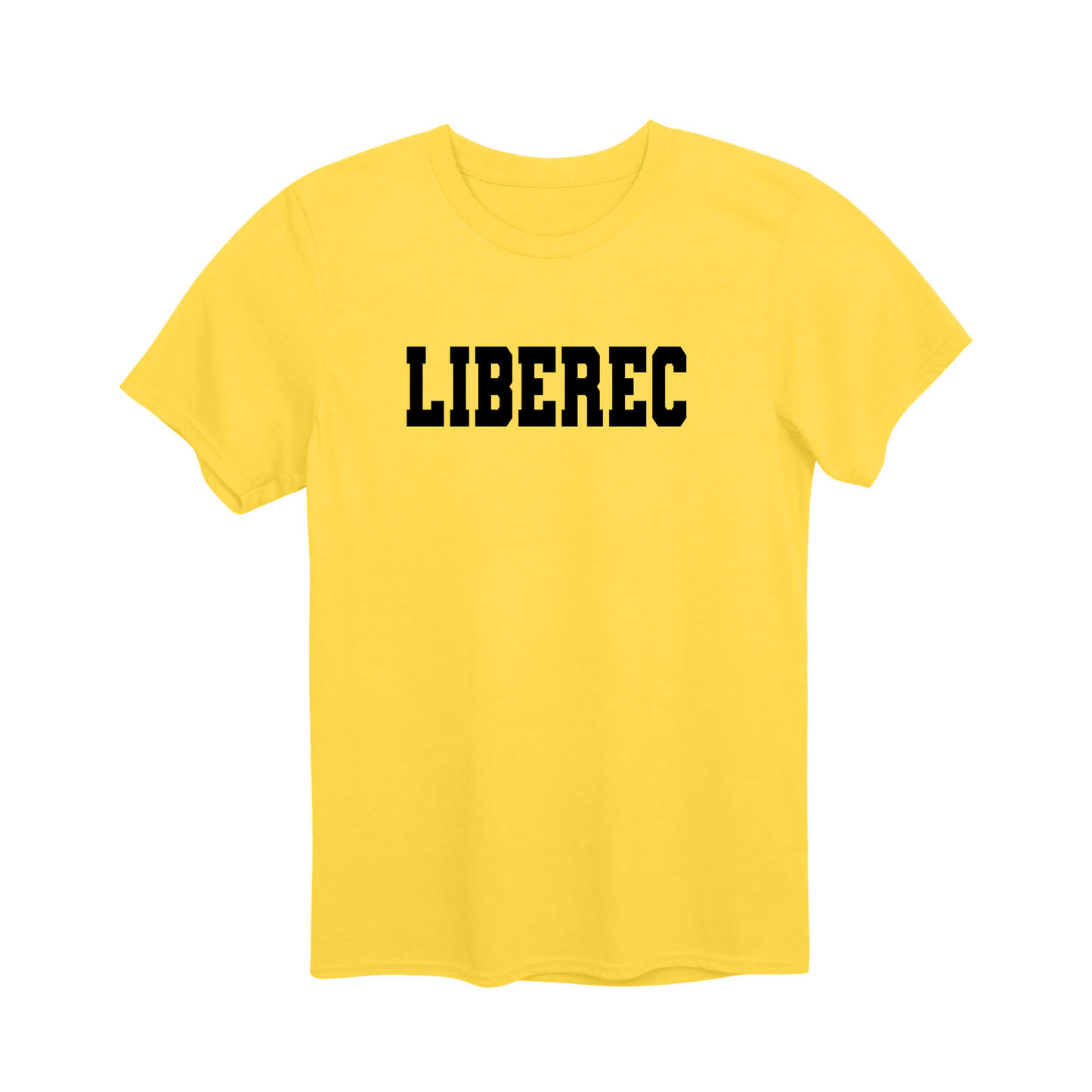 Liberec město, černé klasická linie unisex tričko | PandaTees