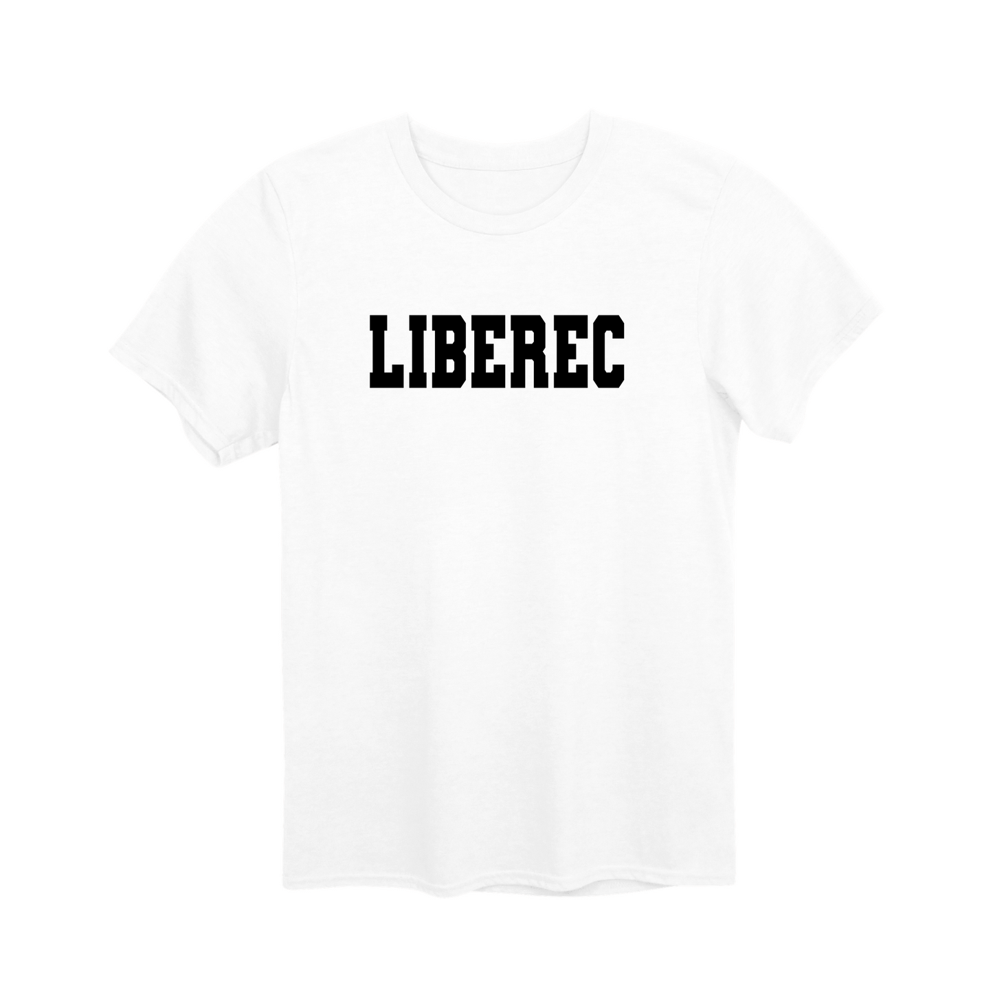 Liberec město, černé klasická linie unisex tričko | PandaTees