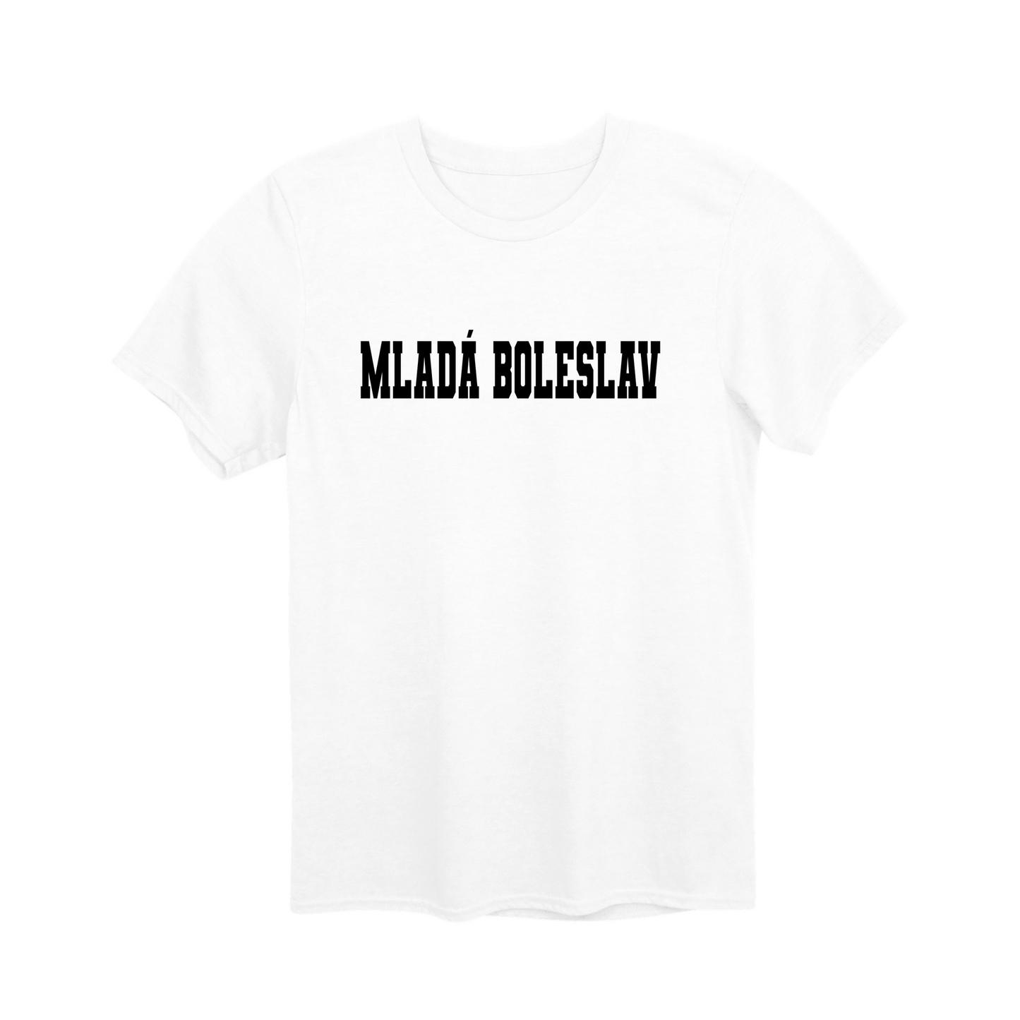 Mladá Boleslav město, černé klasická linie unisex tričko | PandaTees