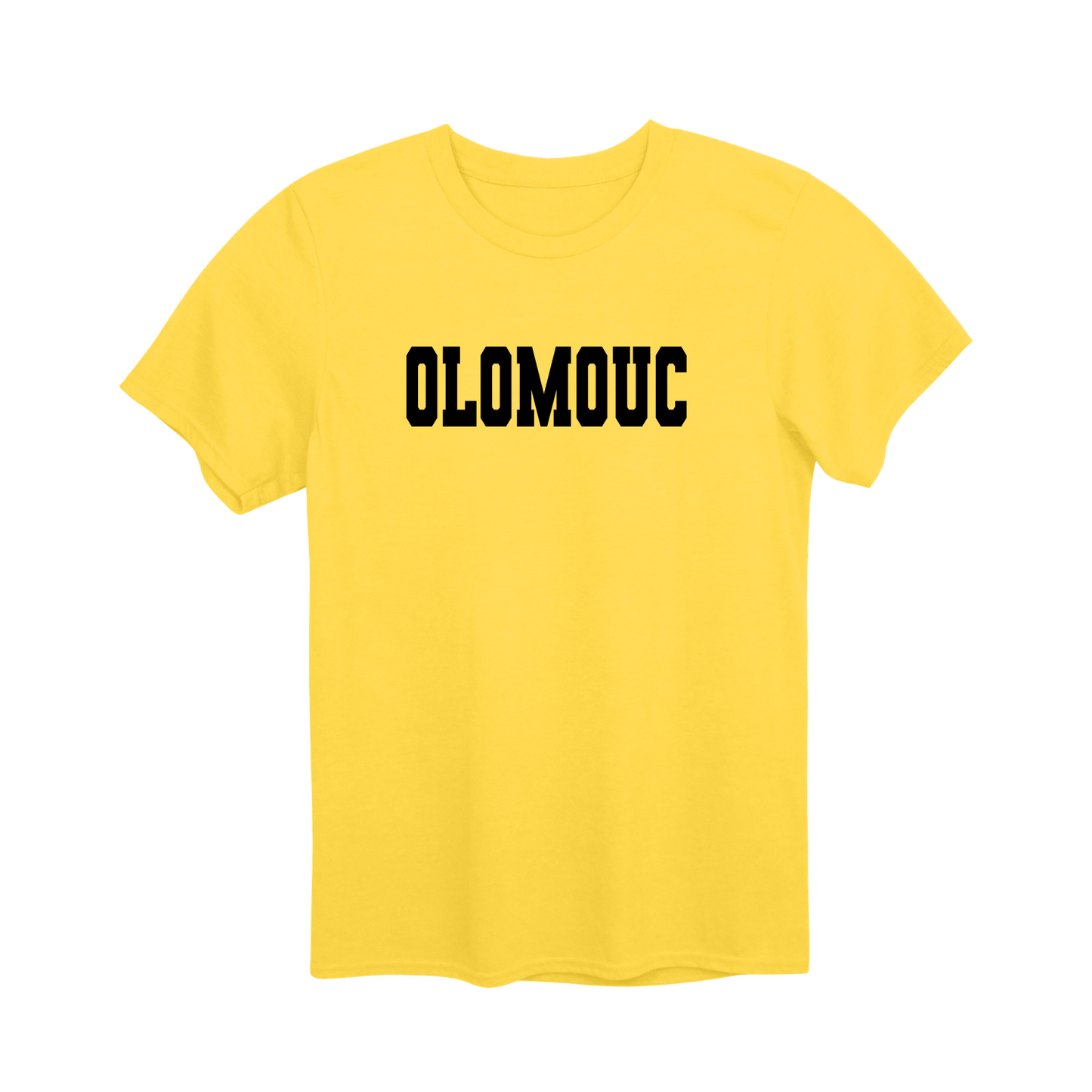 Olomouc město, černé klasická linie unisex tričko | PandaTees