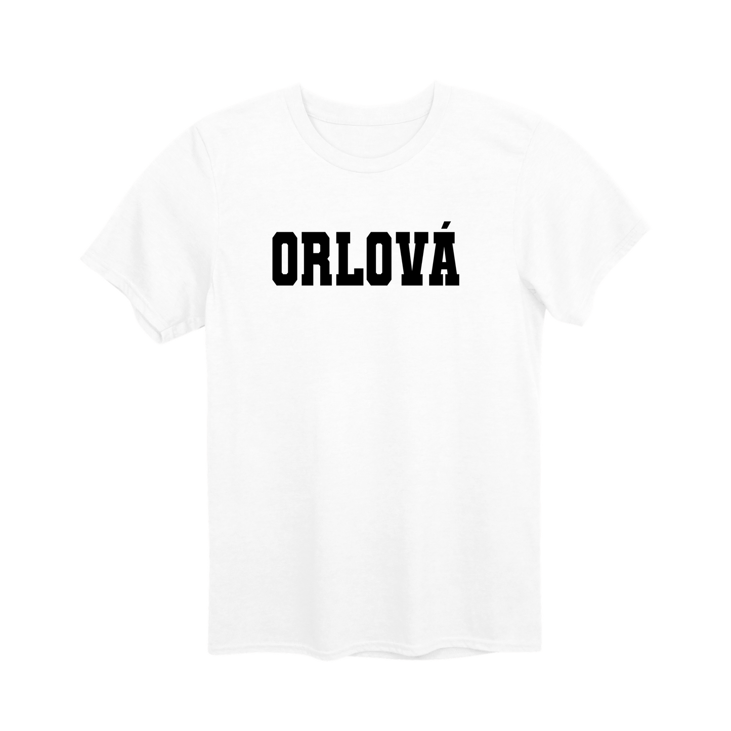 Orlová město, černé klasická linie unisex tričko | PandaTees