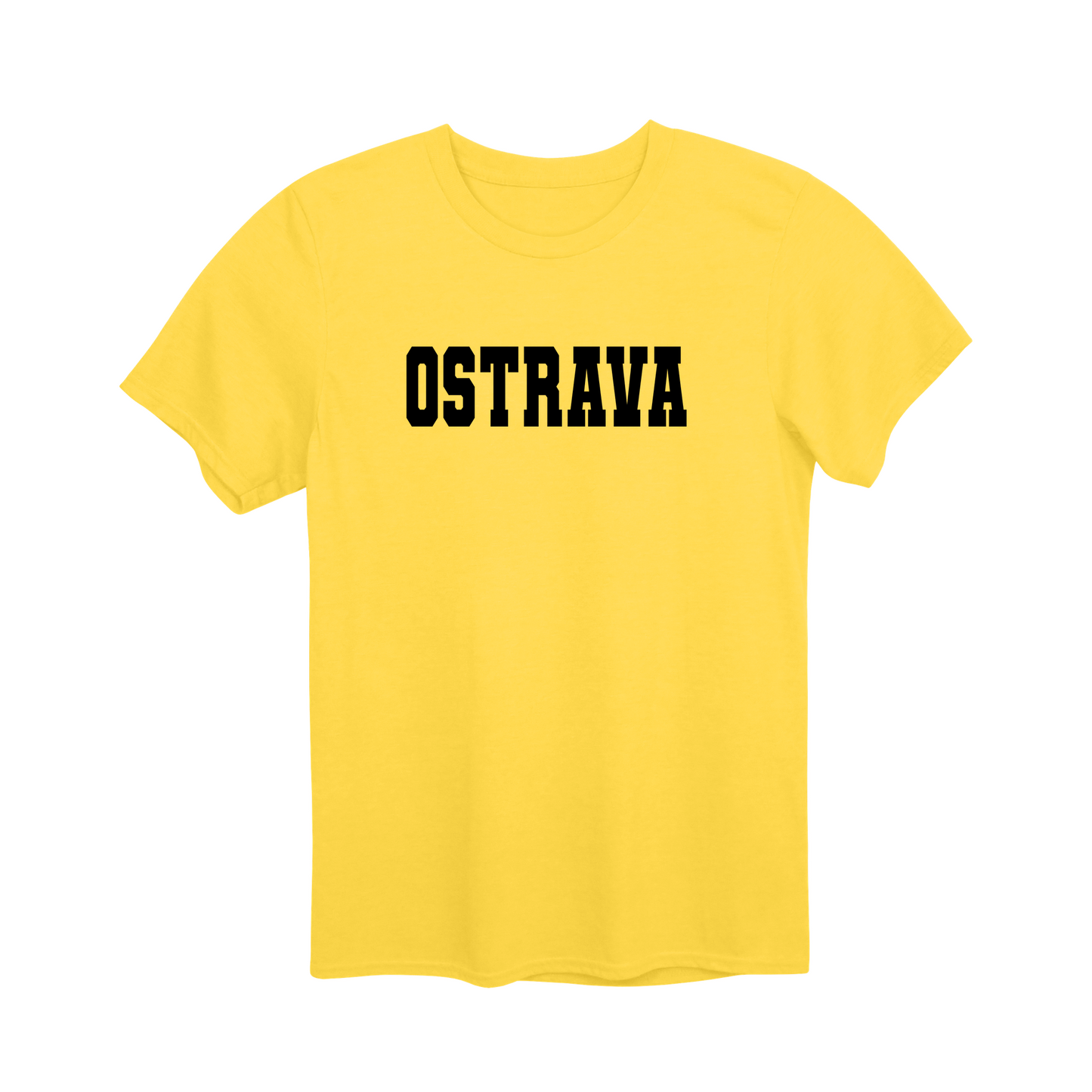 Ostrava město, černé klasická linie unisex tričko | PandaTees