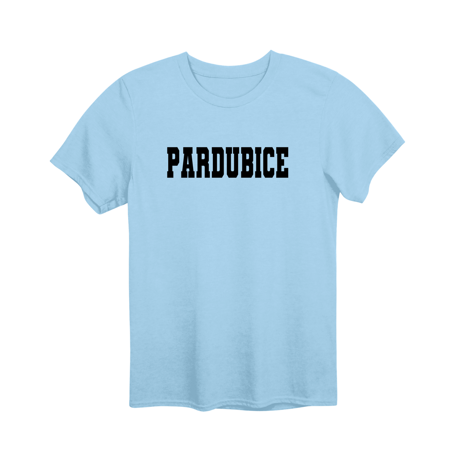 Pardubice město, černé klasická linie unisex tričko | PandaTees