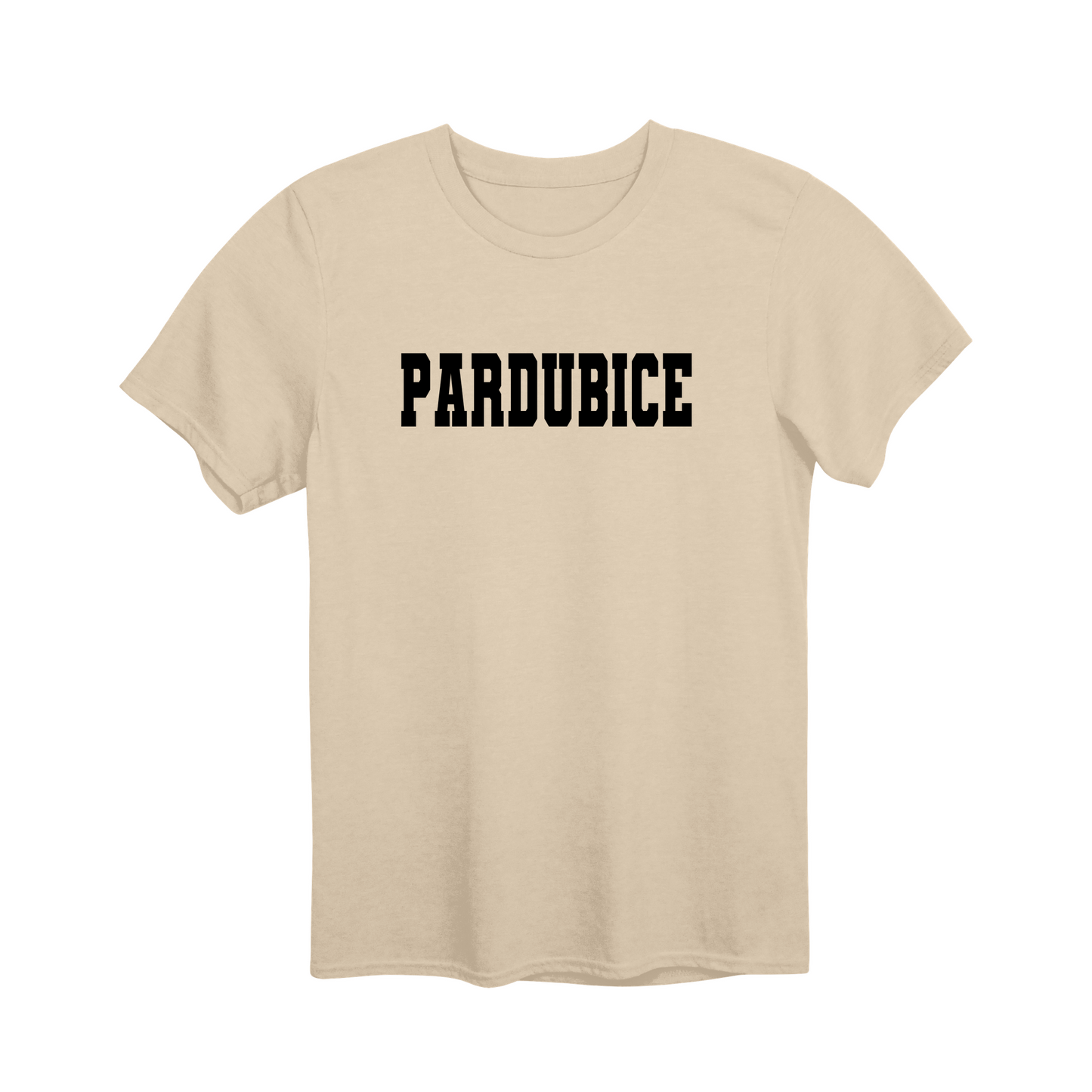 Pardubice město, černé klasická linie unisex tričko | PandaTees