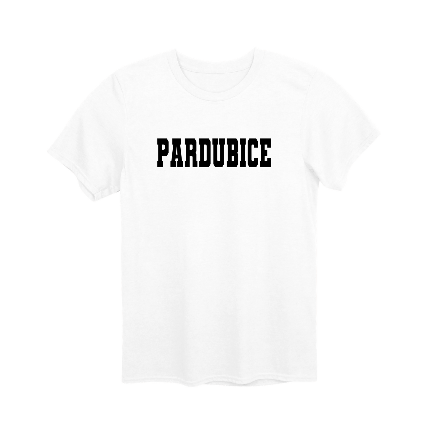 Pardubice město, černé klasická linie unisex tričko | PandaTees