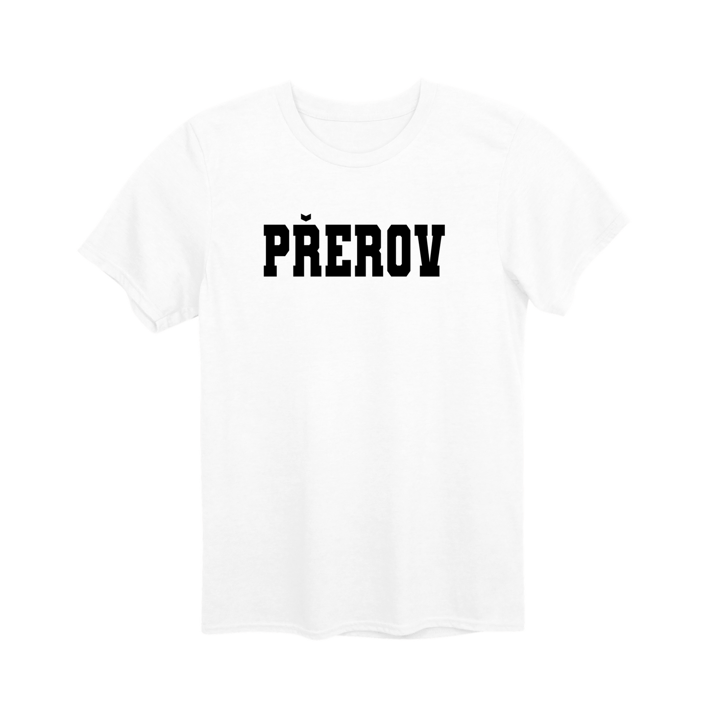 Přerov město, černé klasická linie unisex tričko | PandaTees