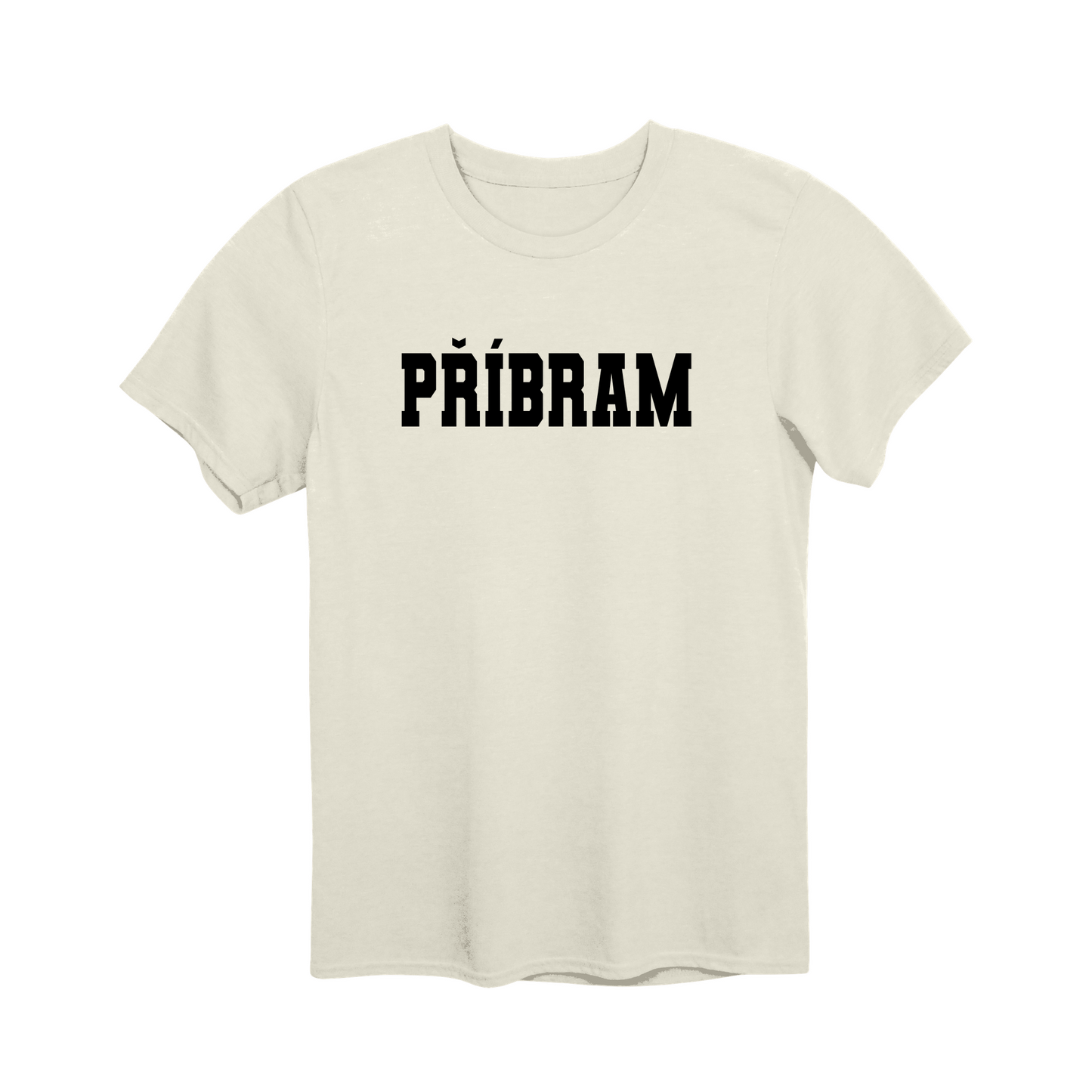 Příbram město, černé klasická linie unisex tričko | PandaTees