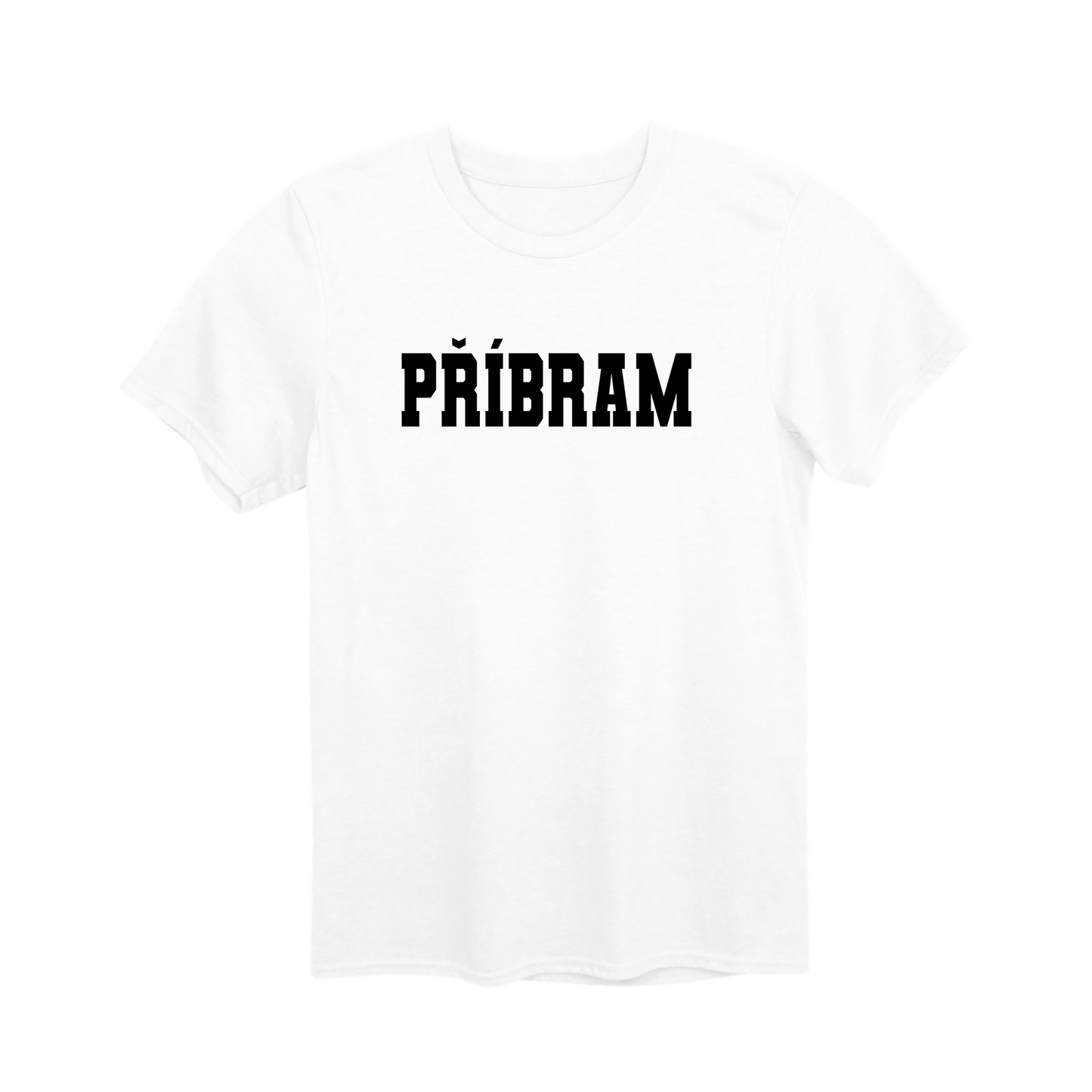 Příbram město, černé klasická linie unisex tričko | PandaTees