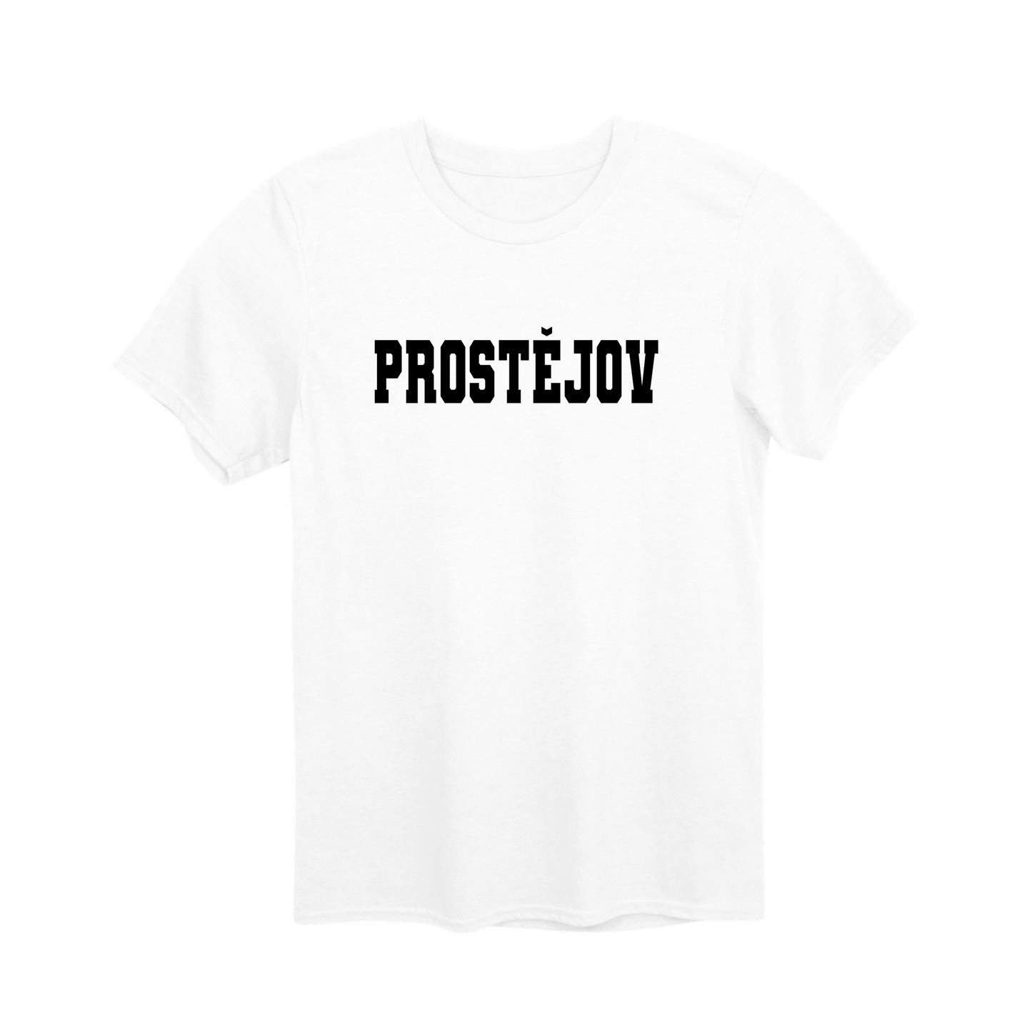 Prostějov město, černé klasická linie unisex tričko | PandaTees