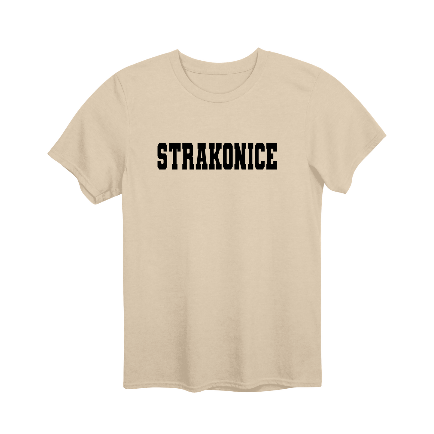 Strakonice město, černé klasická linie unisex tričko | PandaTees