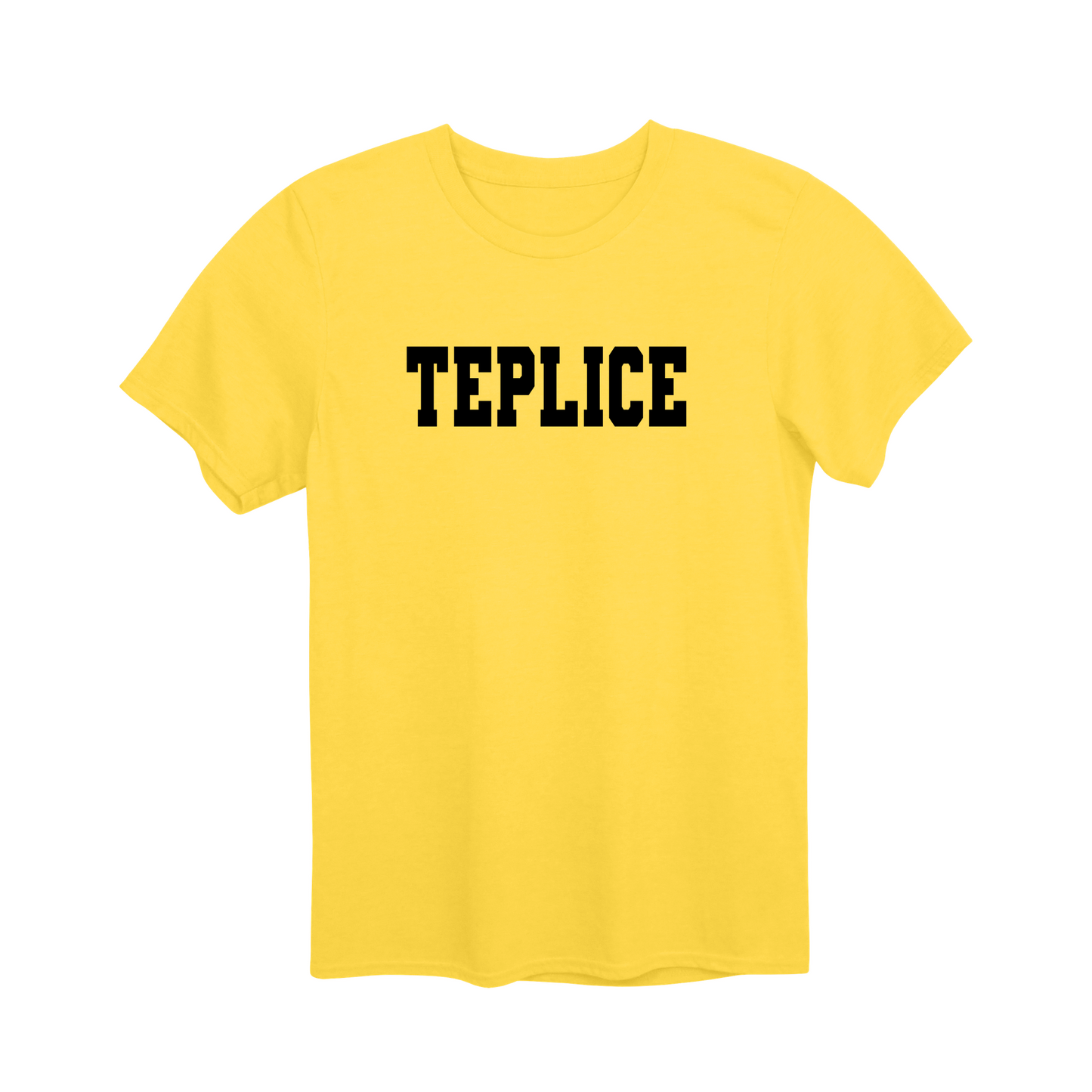 Teplice město, černé klasická linie unisex tričko | PandaTees