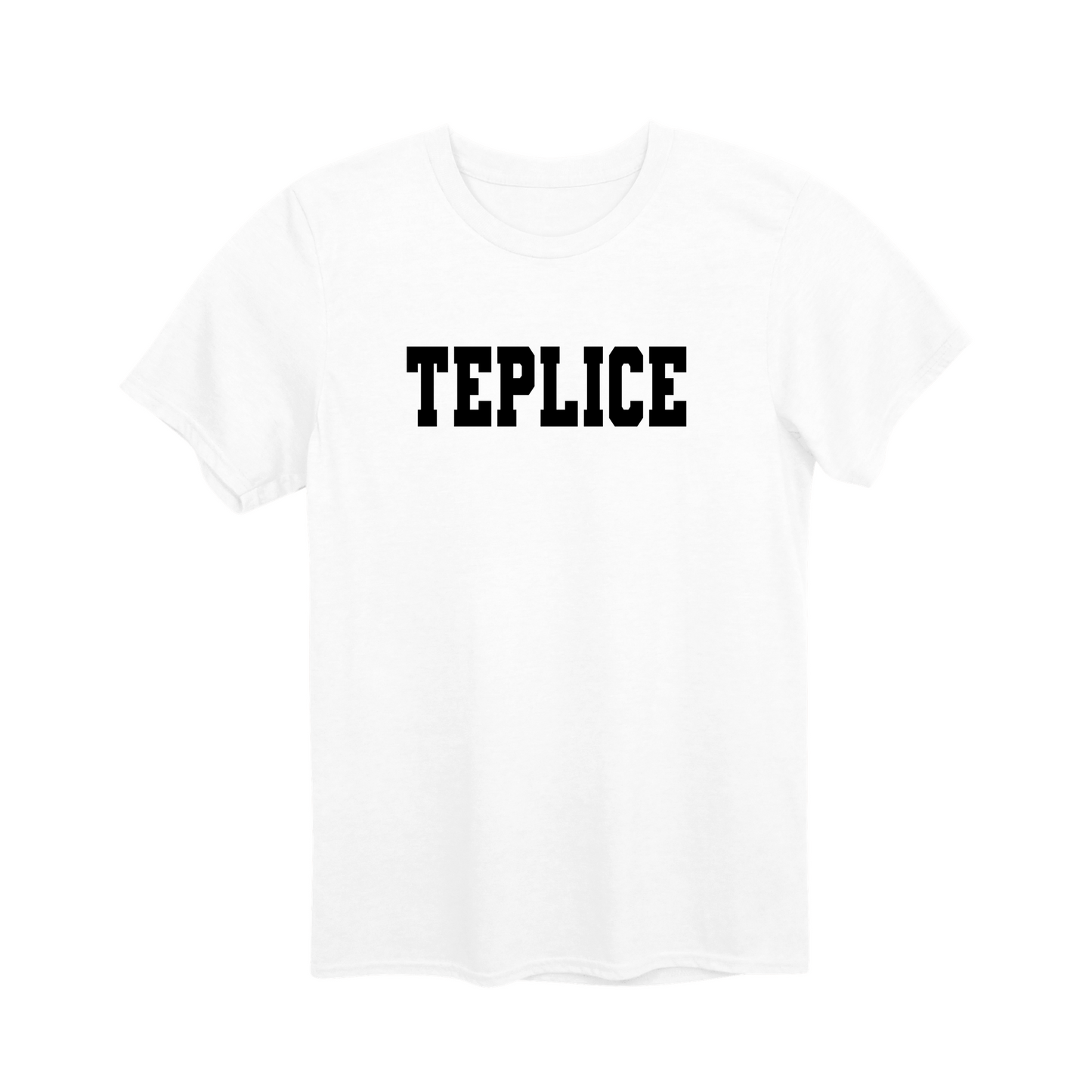 Teplice město, černé klasická linie unisex tričko | PandaTees