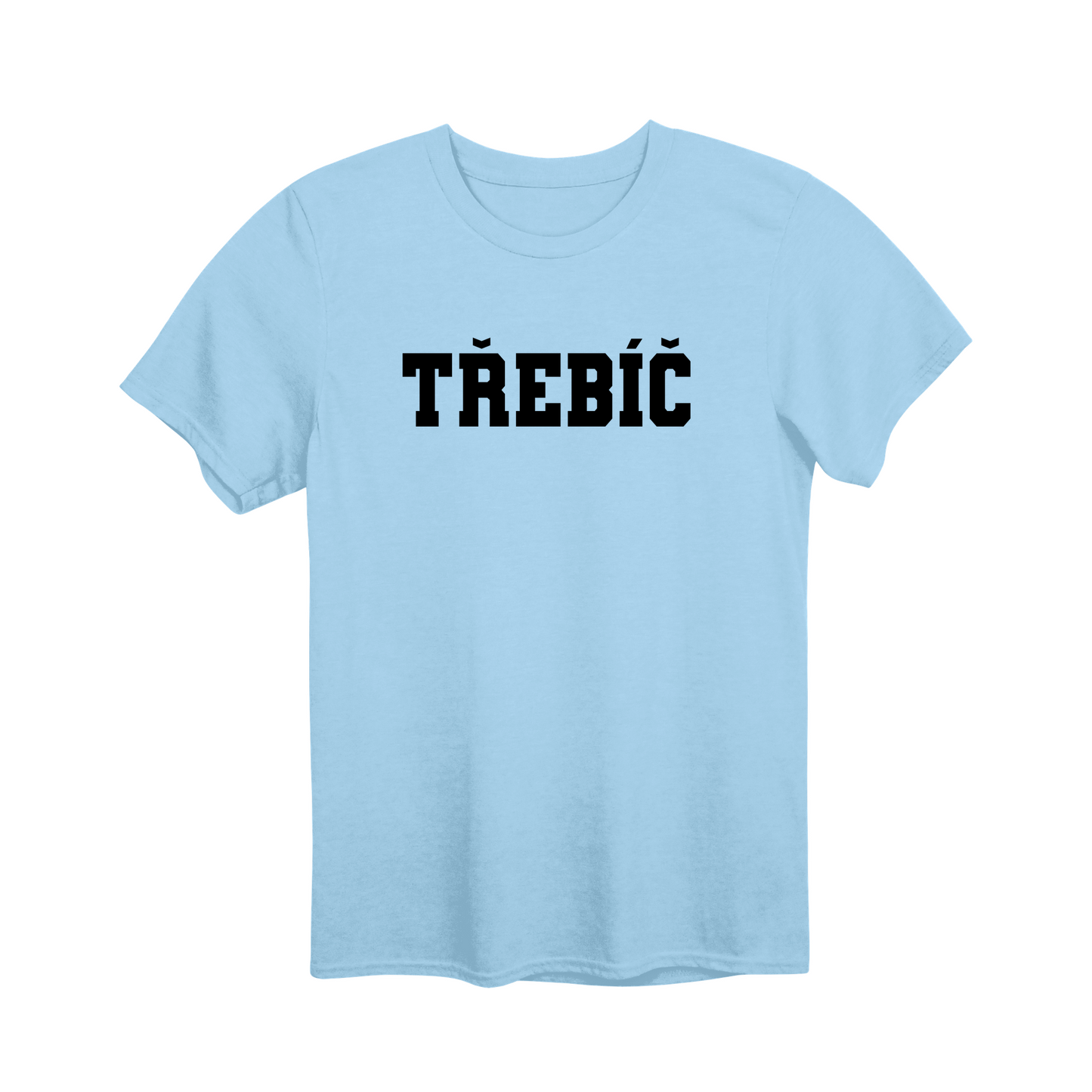 Třebíč město, černé klasická linie unisex tričko | PandaTees