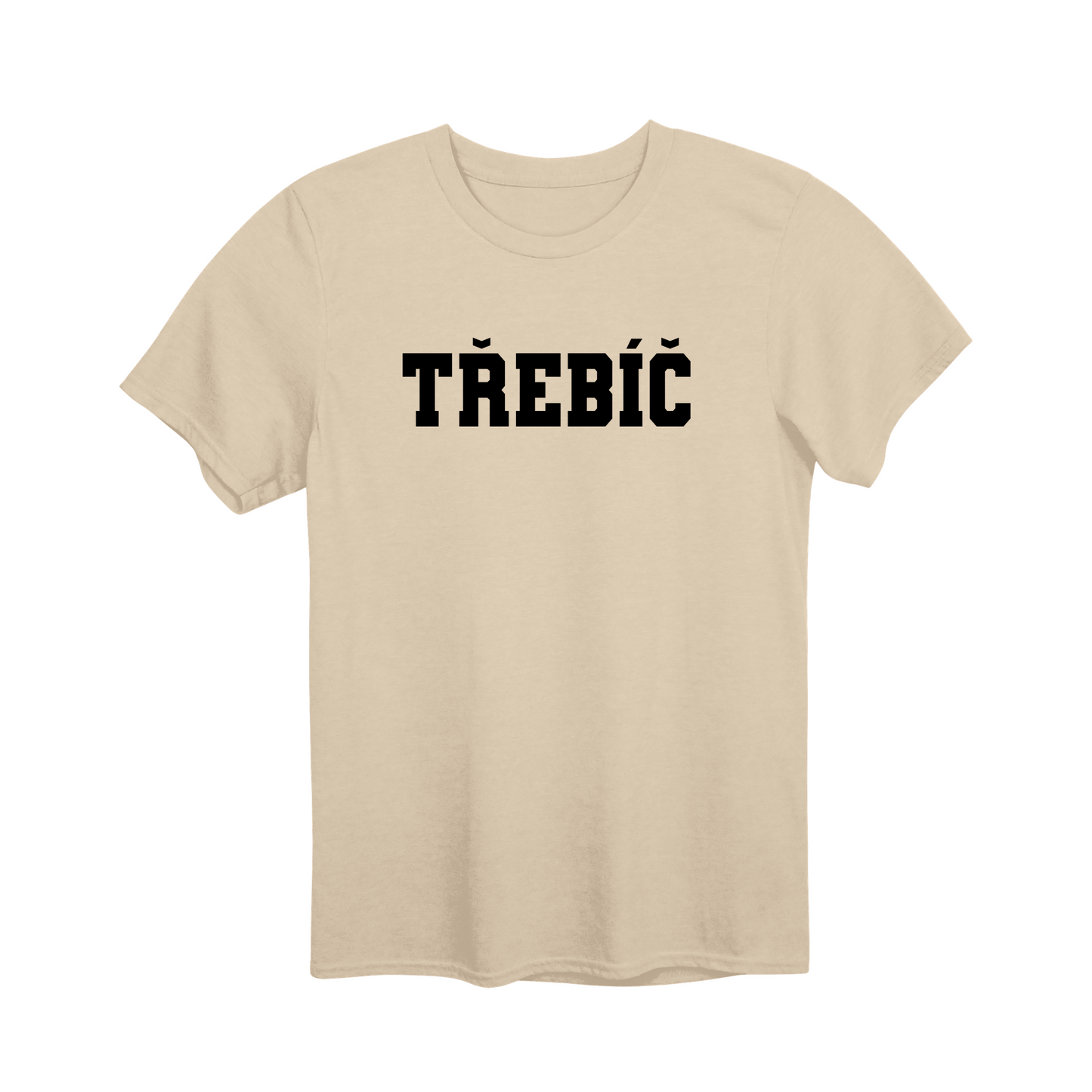 Třebíč město, černé klasická linie unisex tričko | PandaTees