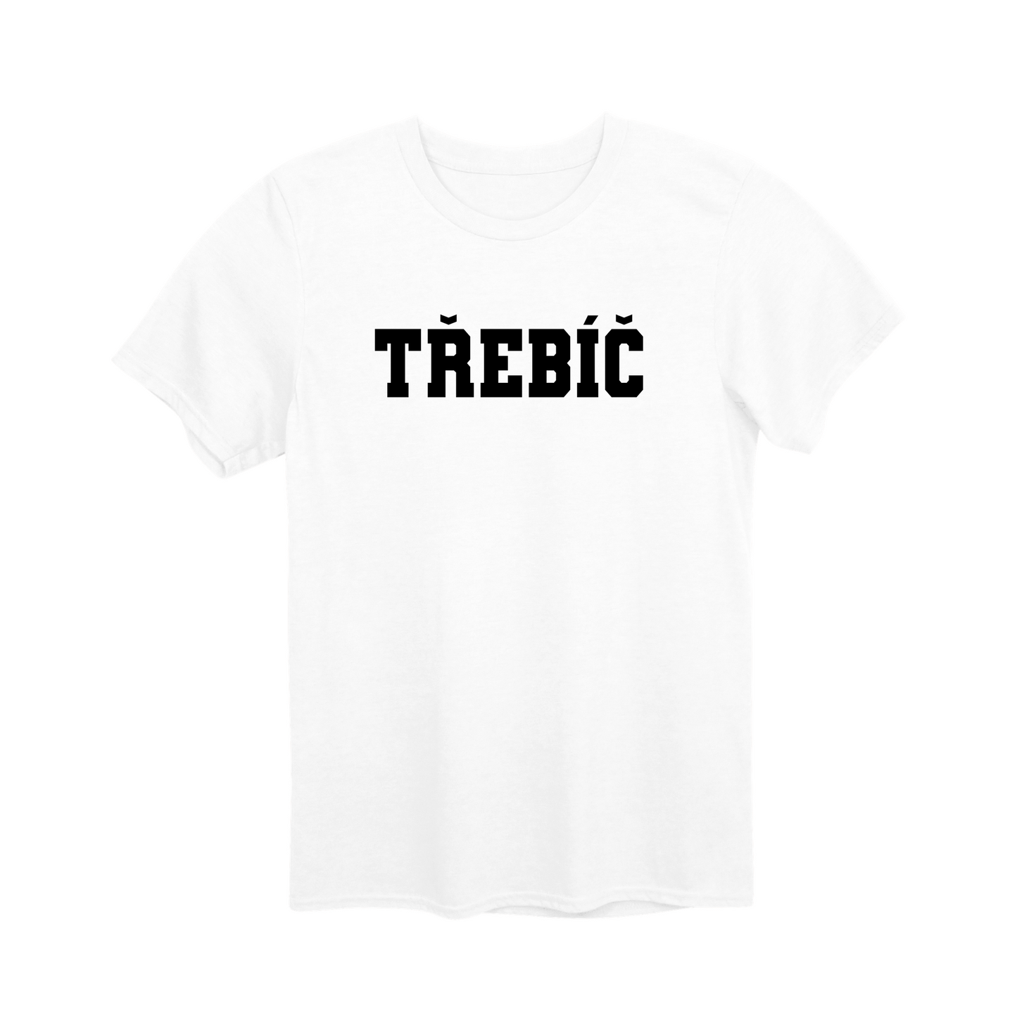 Třebíč město, černé klasická linie unisex tričko | PandaTees