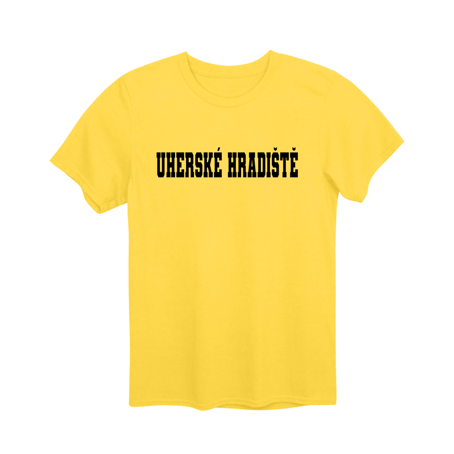 Uherské Hradiště město, černé klasická linie unisex tričko | PandaTees