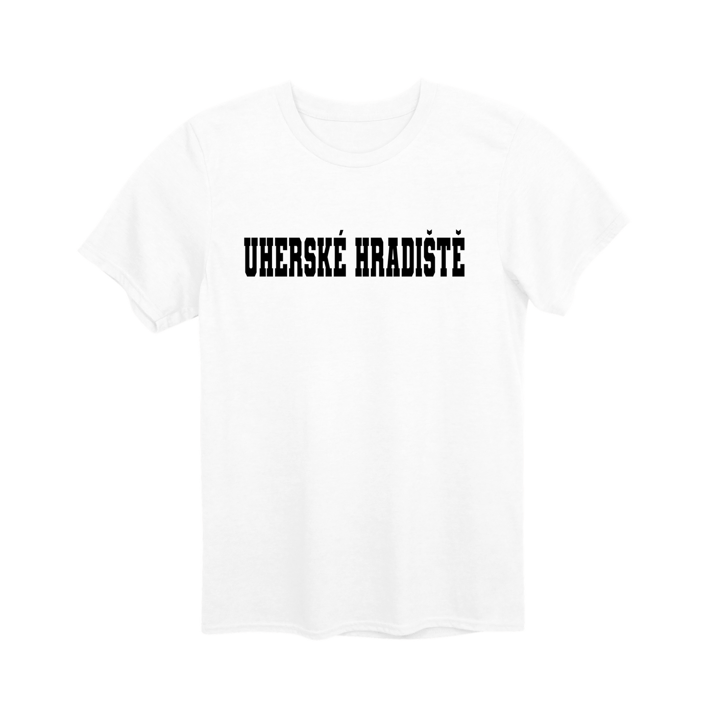 Uherské Hradiště město, černé klasická linie unisex tričko | PandaTees