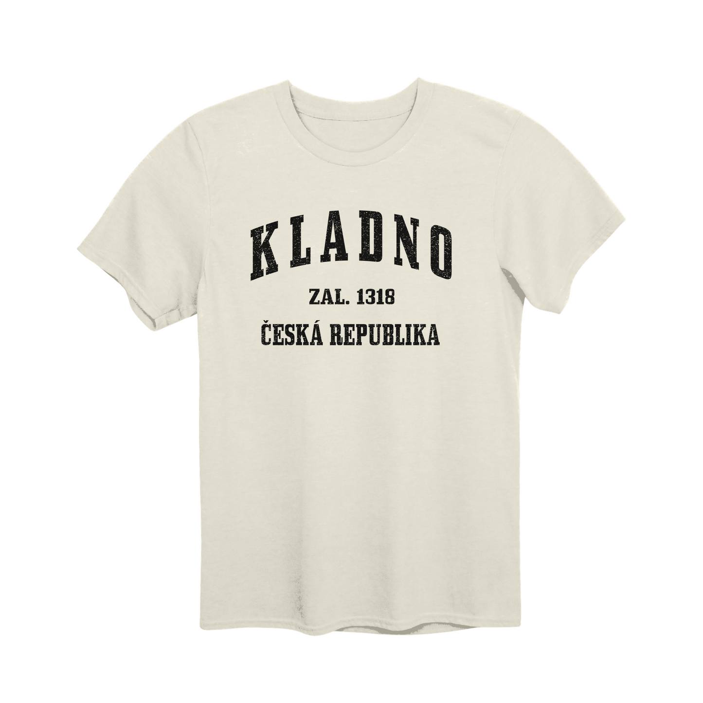 Kladno město, černé klasicky založený unisex tričko | PandaTees