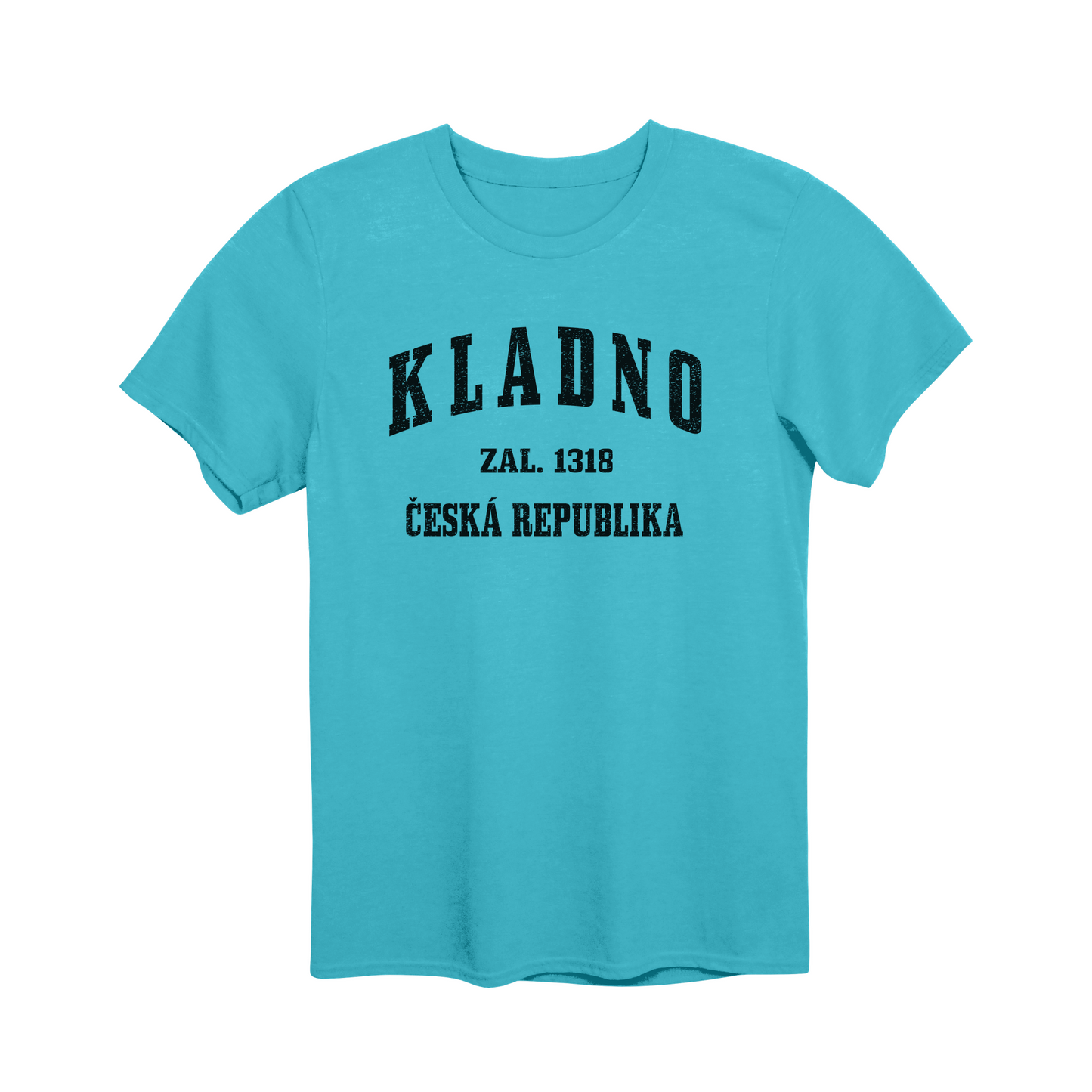 Kladno město, černé klasicky založený unisex tričko | PandaTees