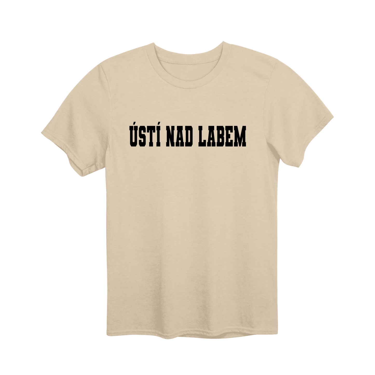 Ústí nad Labem město, černé klasická linie unisex tričko | PandaTees