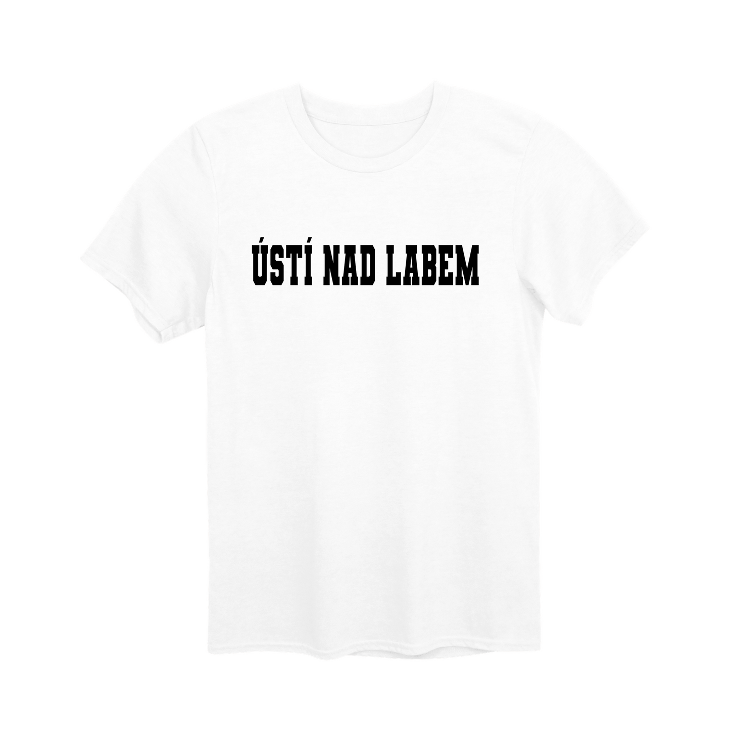 Ústí nad Labem město, černé klasická linie unisex tričko | PandaTees