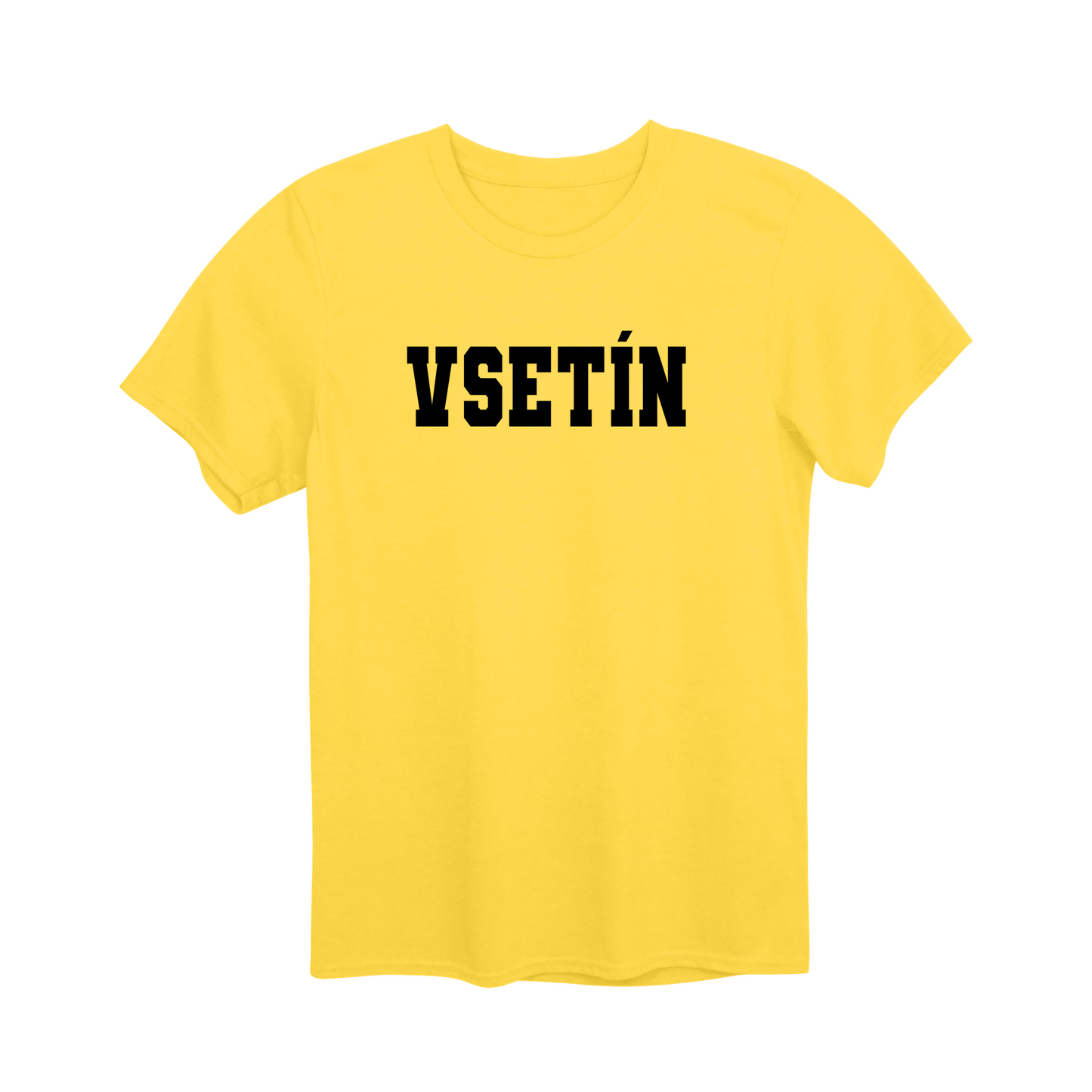 Vsetín město, černé klasická linie unisex tričko | PandaTees