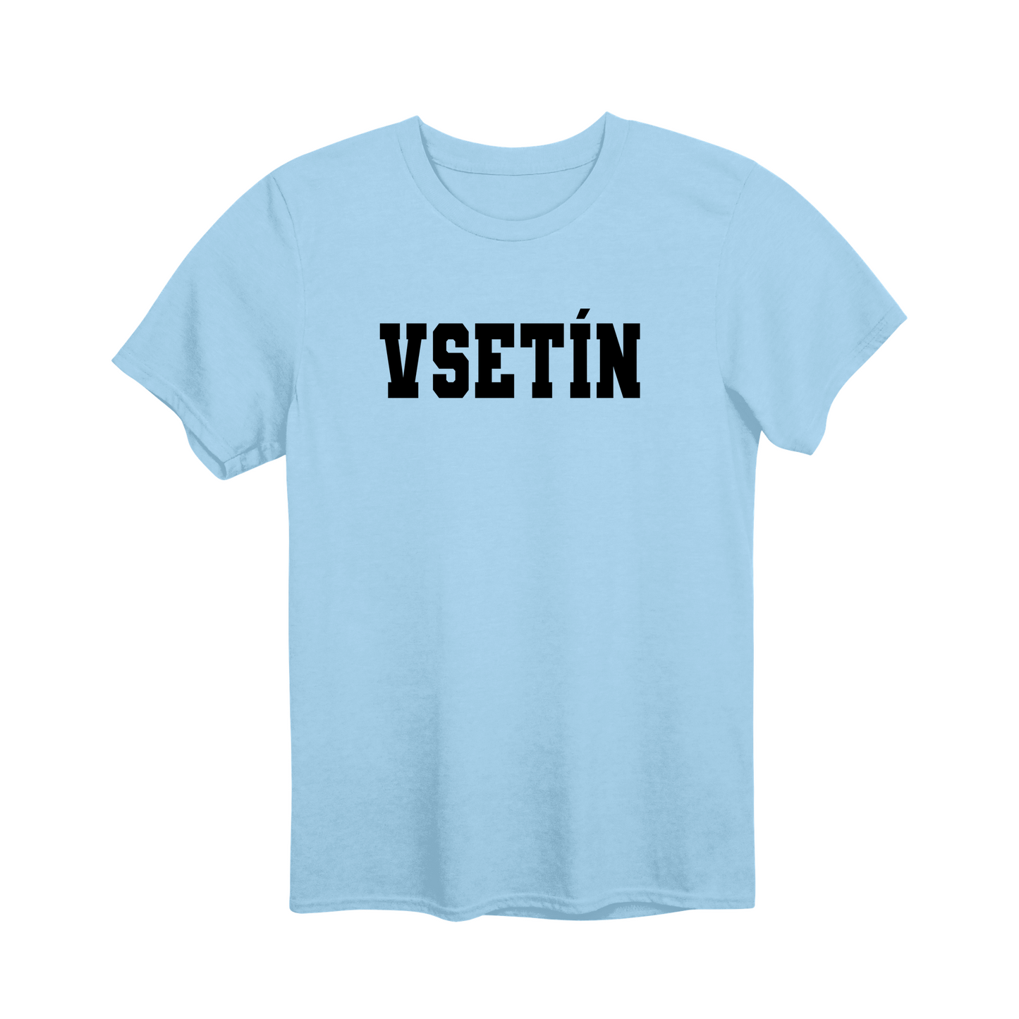 Vsetín město, černé klasická linie unisex tričko | PandaTees