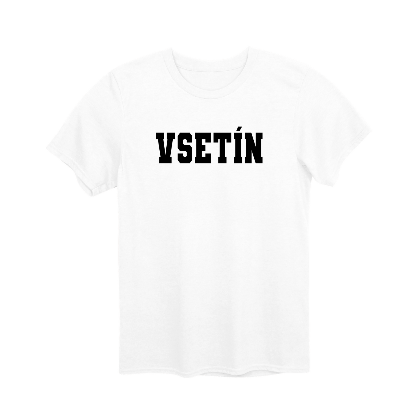 Vsetín město, černé klasická linie unisex tričko | PandaTees