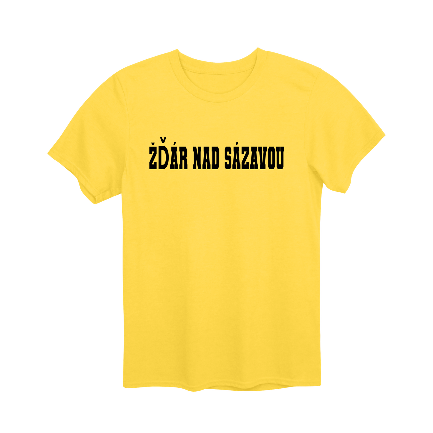 Žďár nad Sázavou město, černé klasická linie unisex tričko | PandaTees