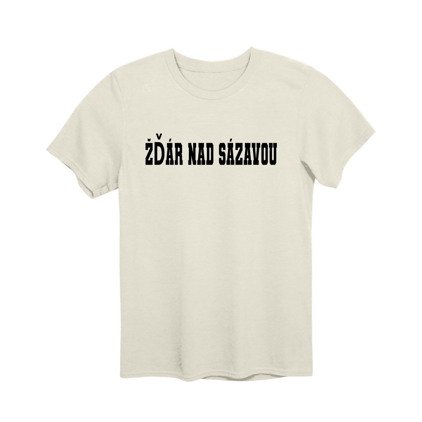 Žďár nad Sázavou město, černé klasická linie unisex tričko | PandaTees