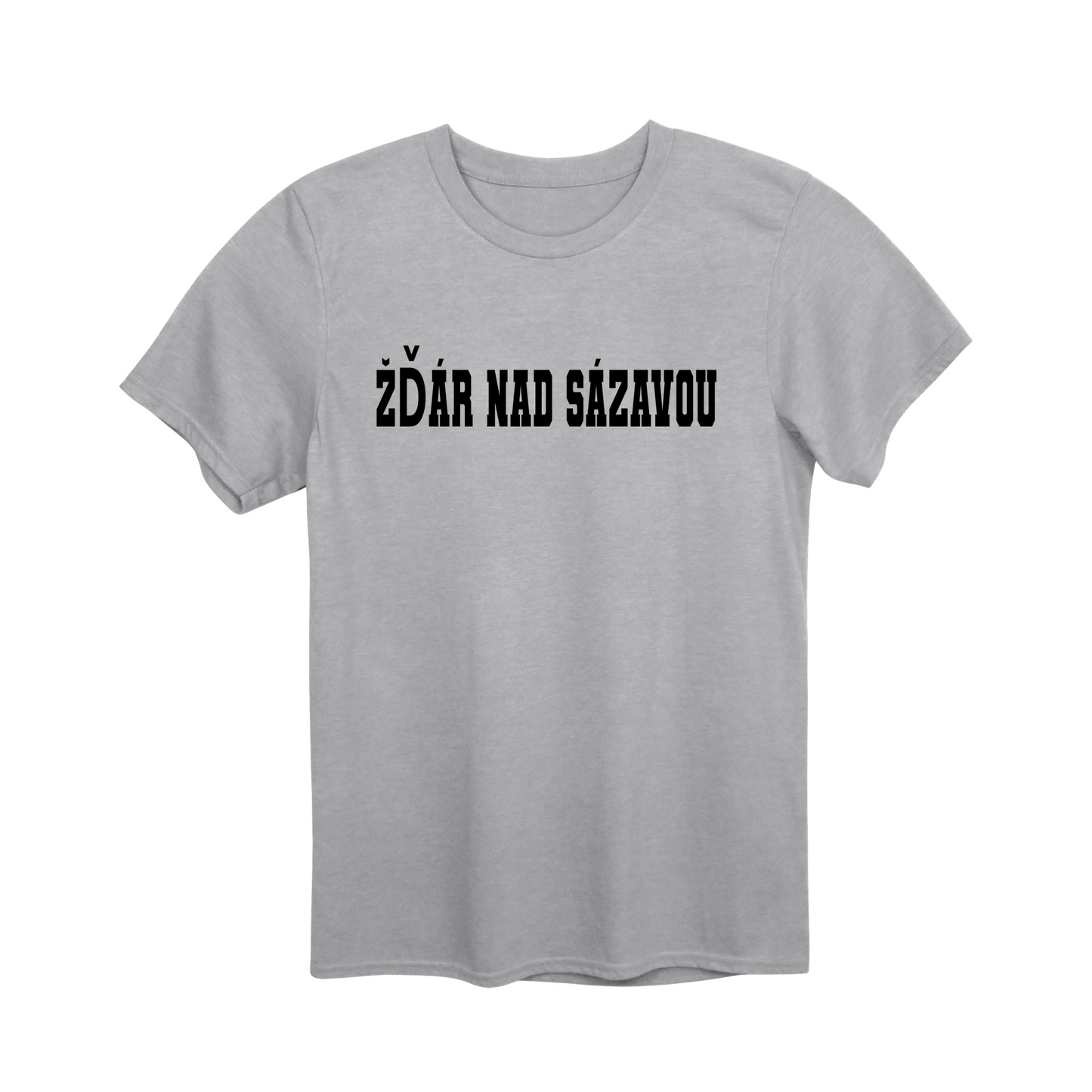 Žďár nad Sázavou město, černé klasická linie unisex tričko | PandaTees