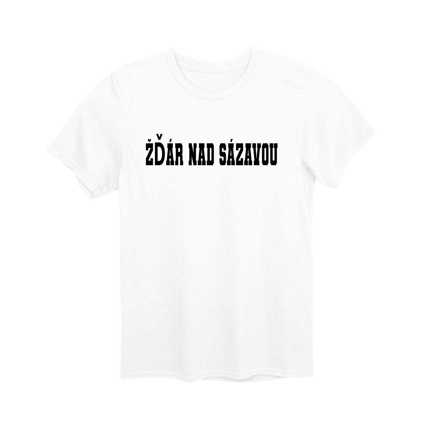 Žďár nad Sázavou město, černé klasická linie unisex tričko | PandaTees