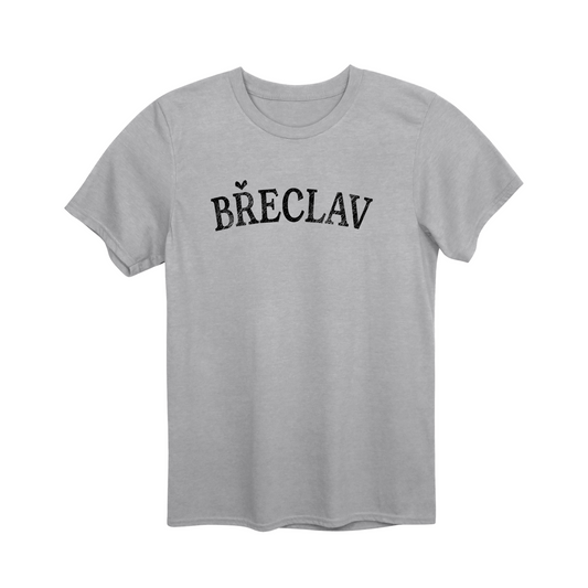 Břeclav město, černé klasický oblouk unisex tričko | PandaTees