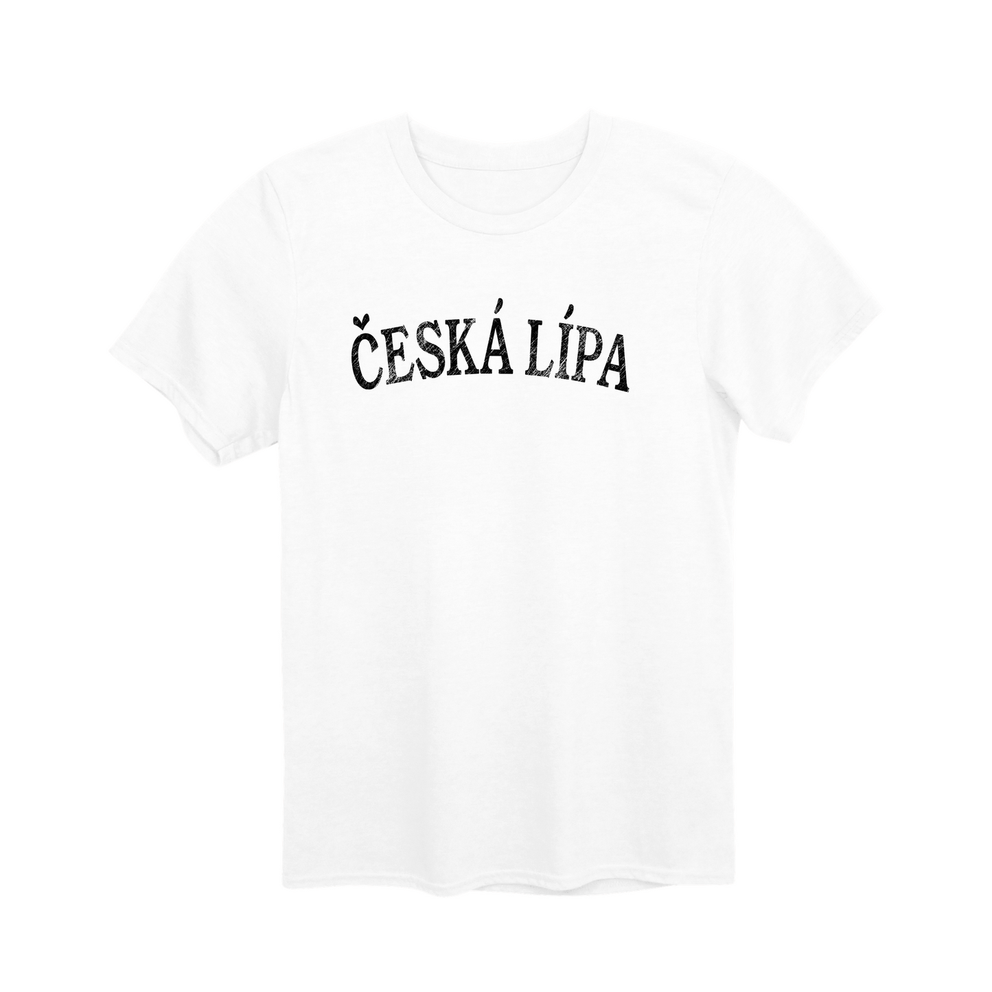 Česká Lípa město, černé klasický oblouk unisex tričko | PandaTees