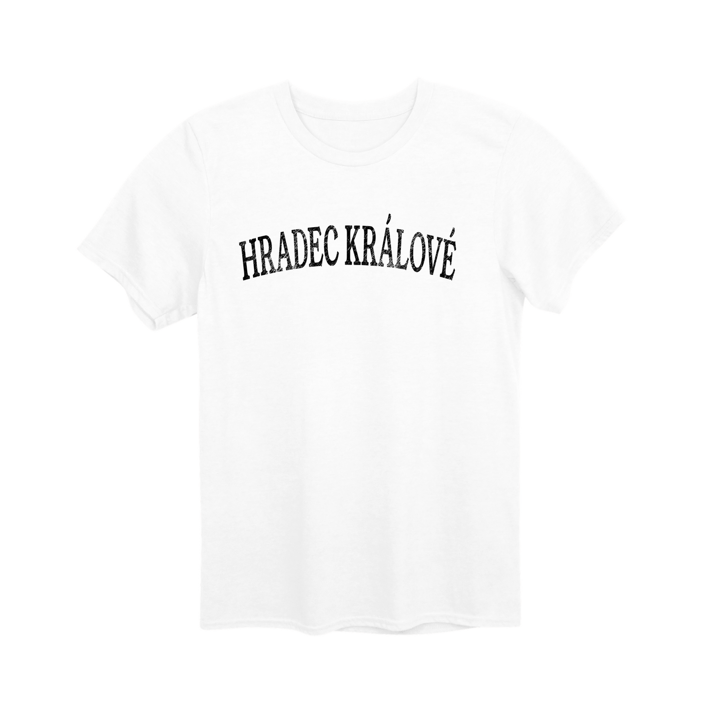Hradec Králové město, černé klasický oblouk unisex tričko | PandaTees