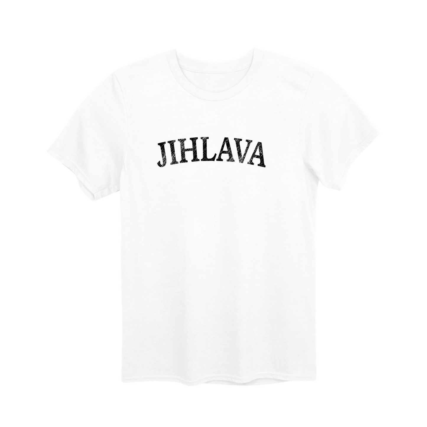 Jihlava město, černé klasický oblouk unisex tričko | PandaTees