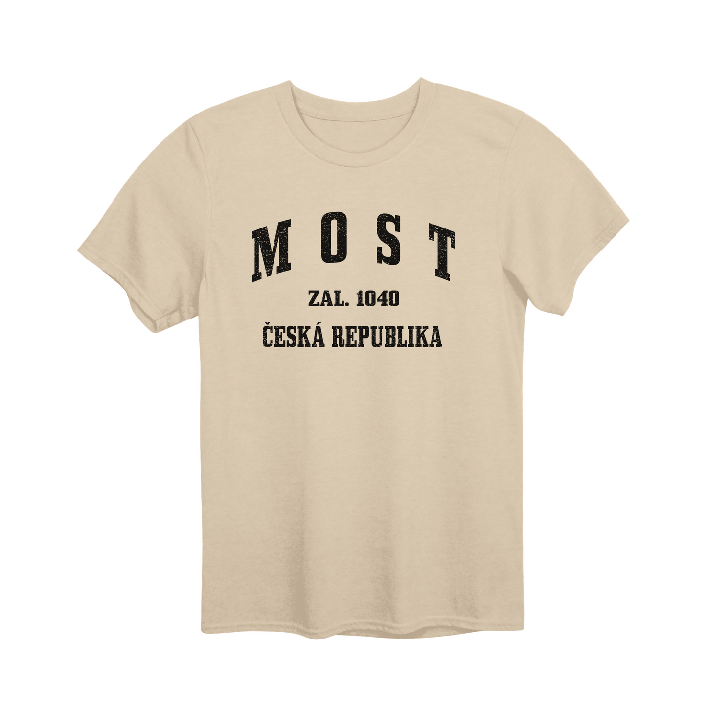 Most město, černé klasicky založený unisex tričko | PandaTees