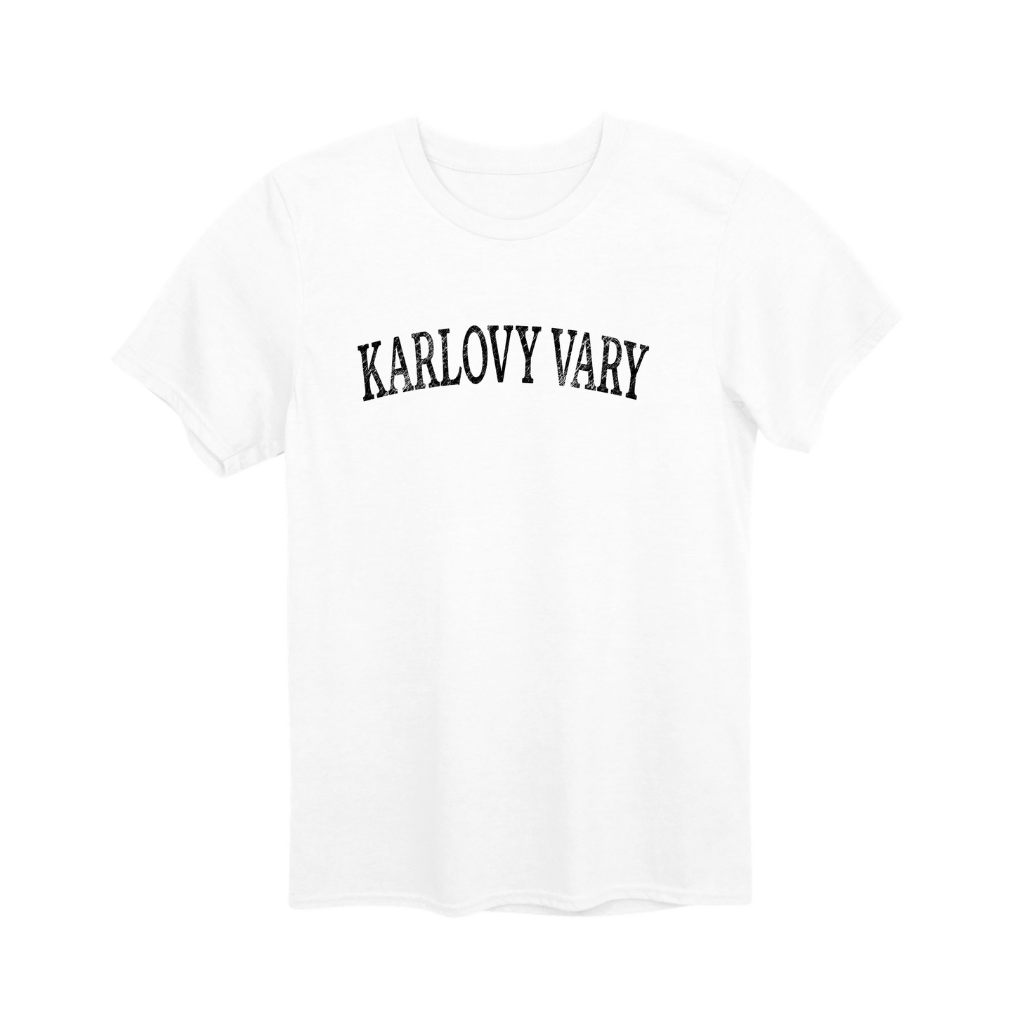 Karlovy Vary město, černé klasický oblouk unisex tričko | PandaTees