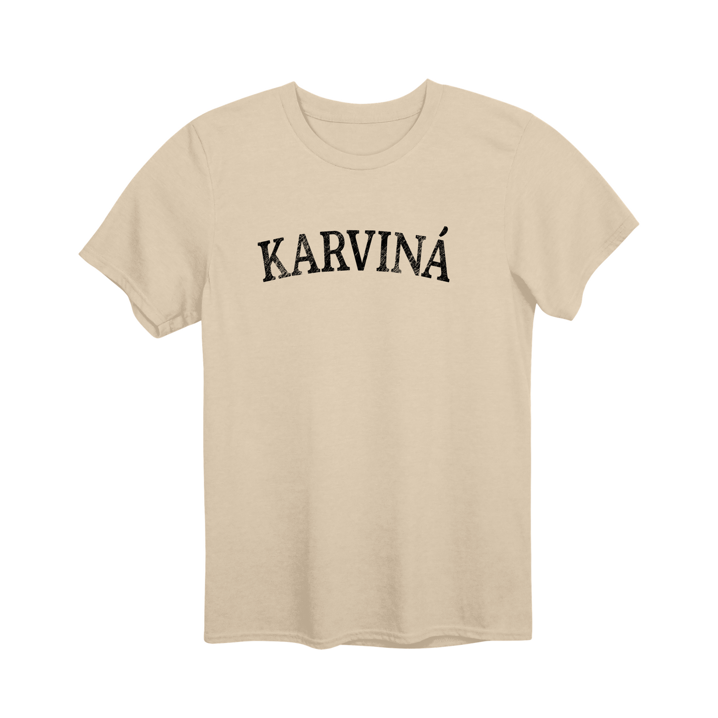 Karviná město, černé klasický oblouk unisex tričko | PandaTees