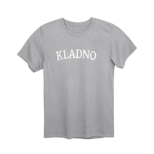 Kladno město, bílé klasický oblouk unisex tričko | PandaTees