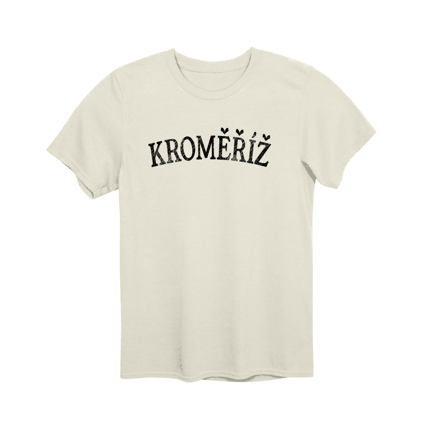 Kroměříž město, černé klasický oblouk unisex tričko | PandaTees