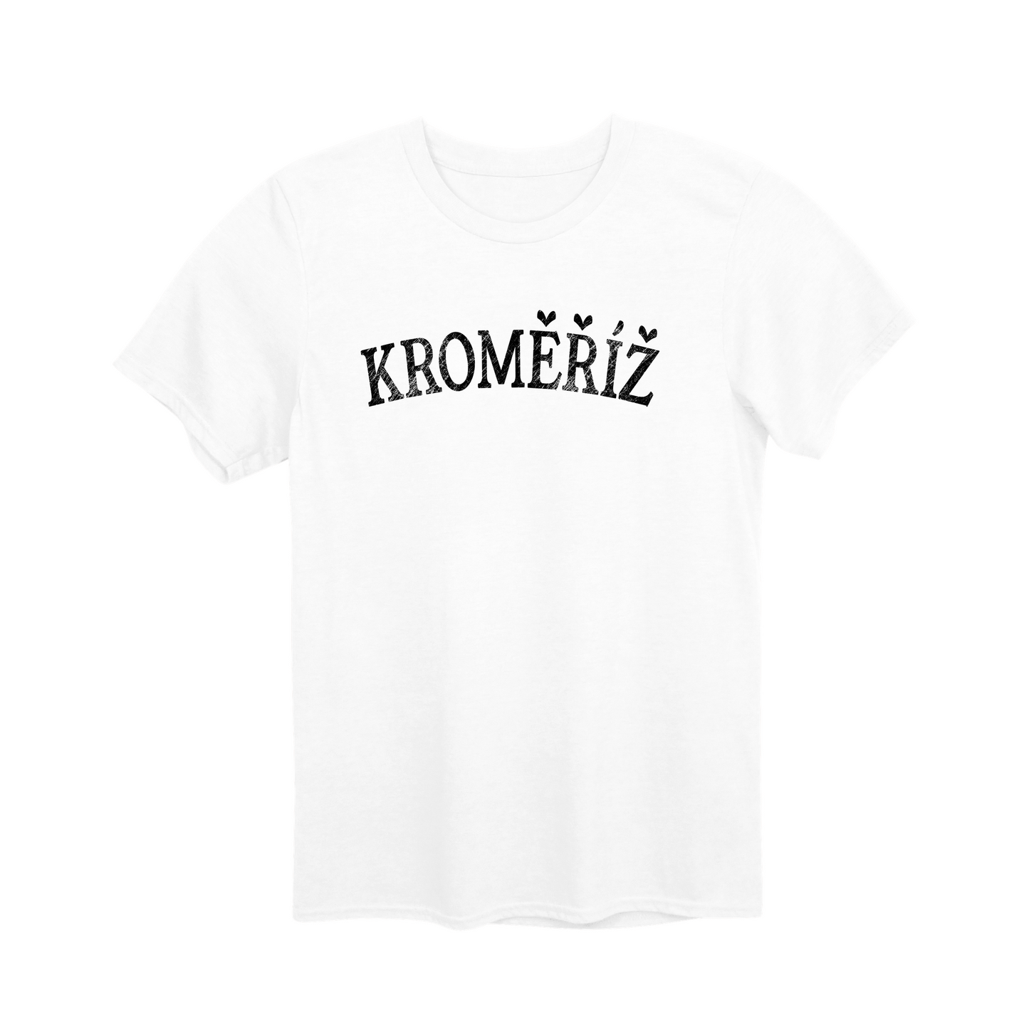 Kroměříž město, černé klasický oblouk unisex tričko | PandaTees